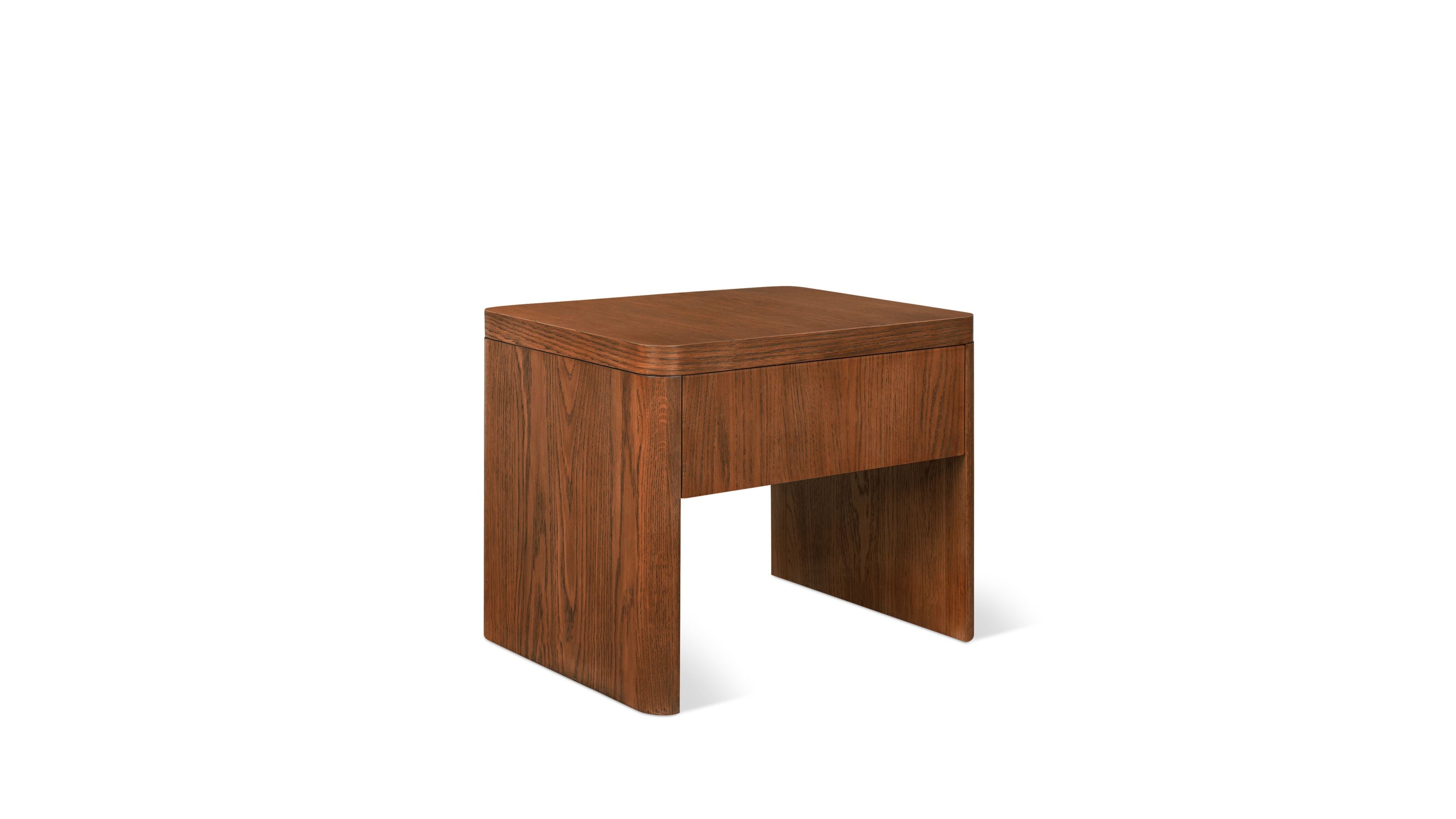 Form Nightstand, Stained Walnut