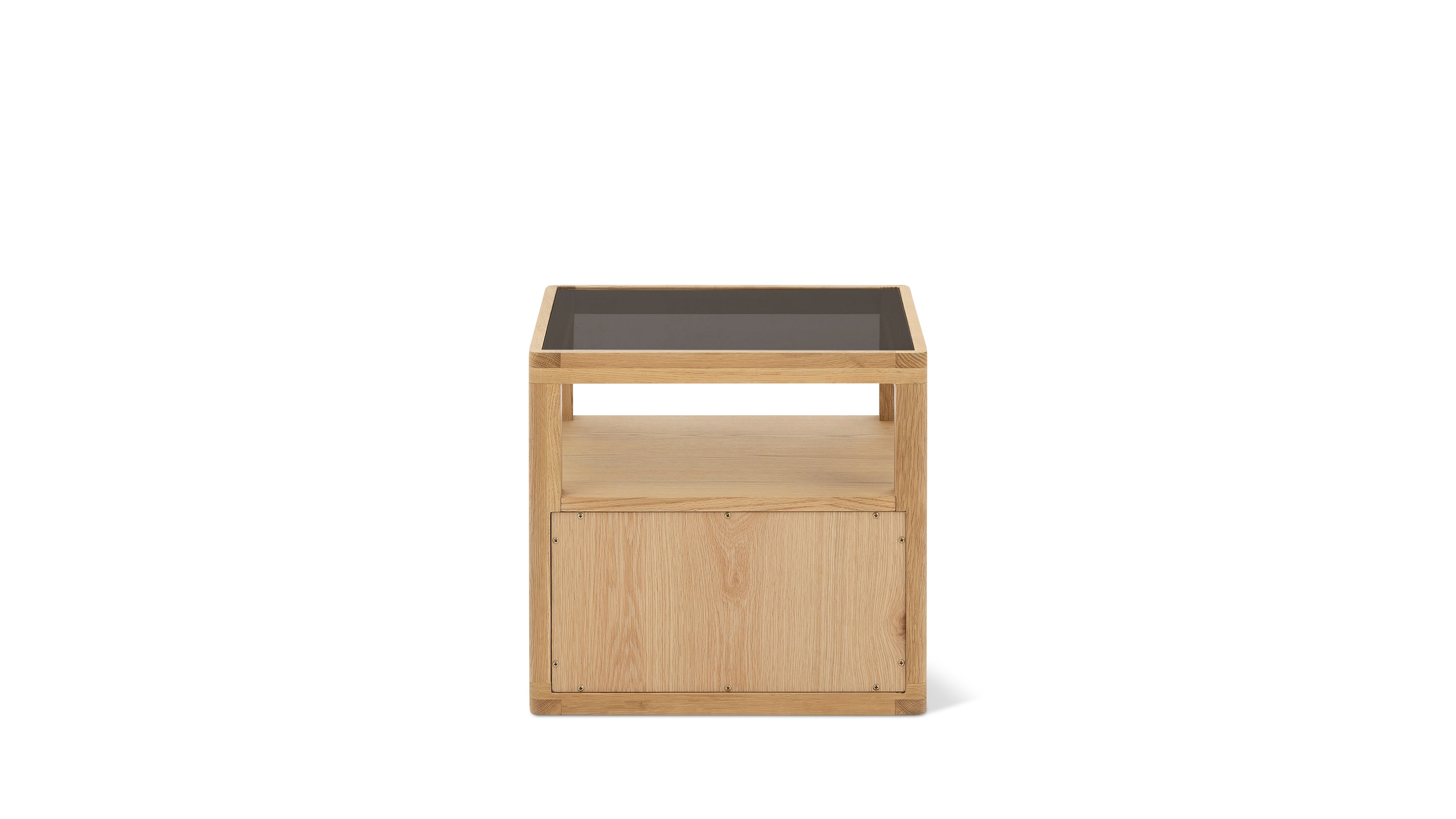 Glimpse Nightstand, White Oak