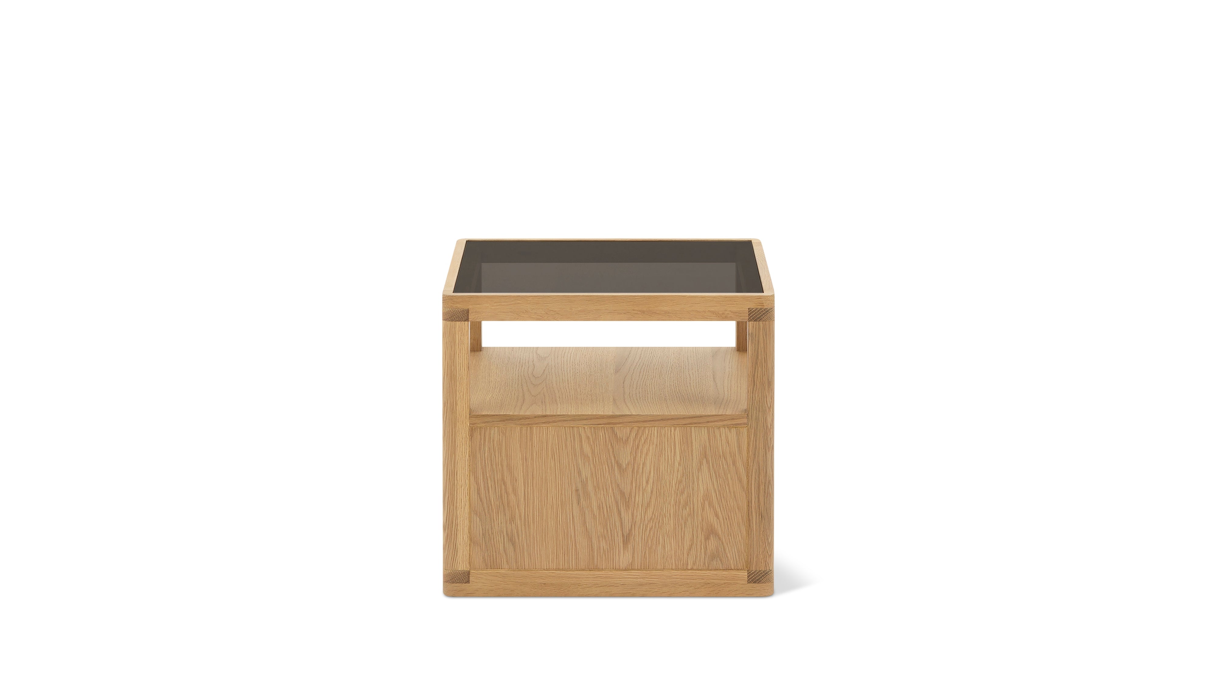 Glimpse Nightstand, White Oak
