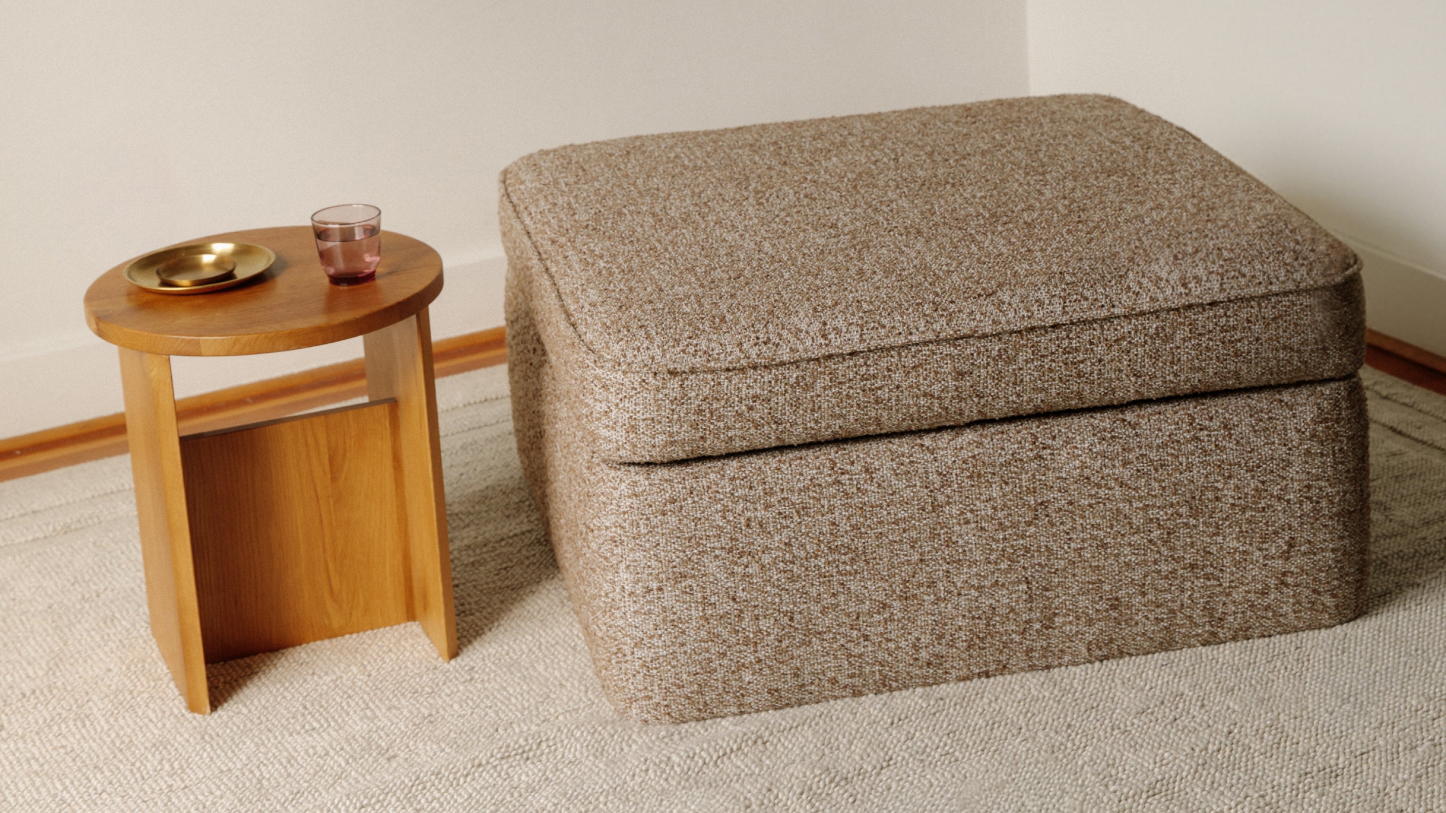 Pod Storage Ottoman, Large, Teddy