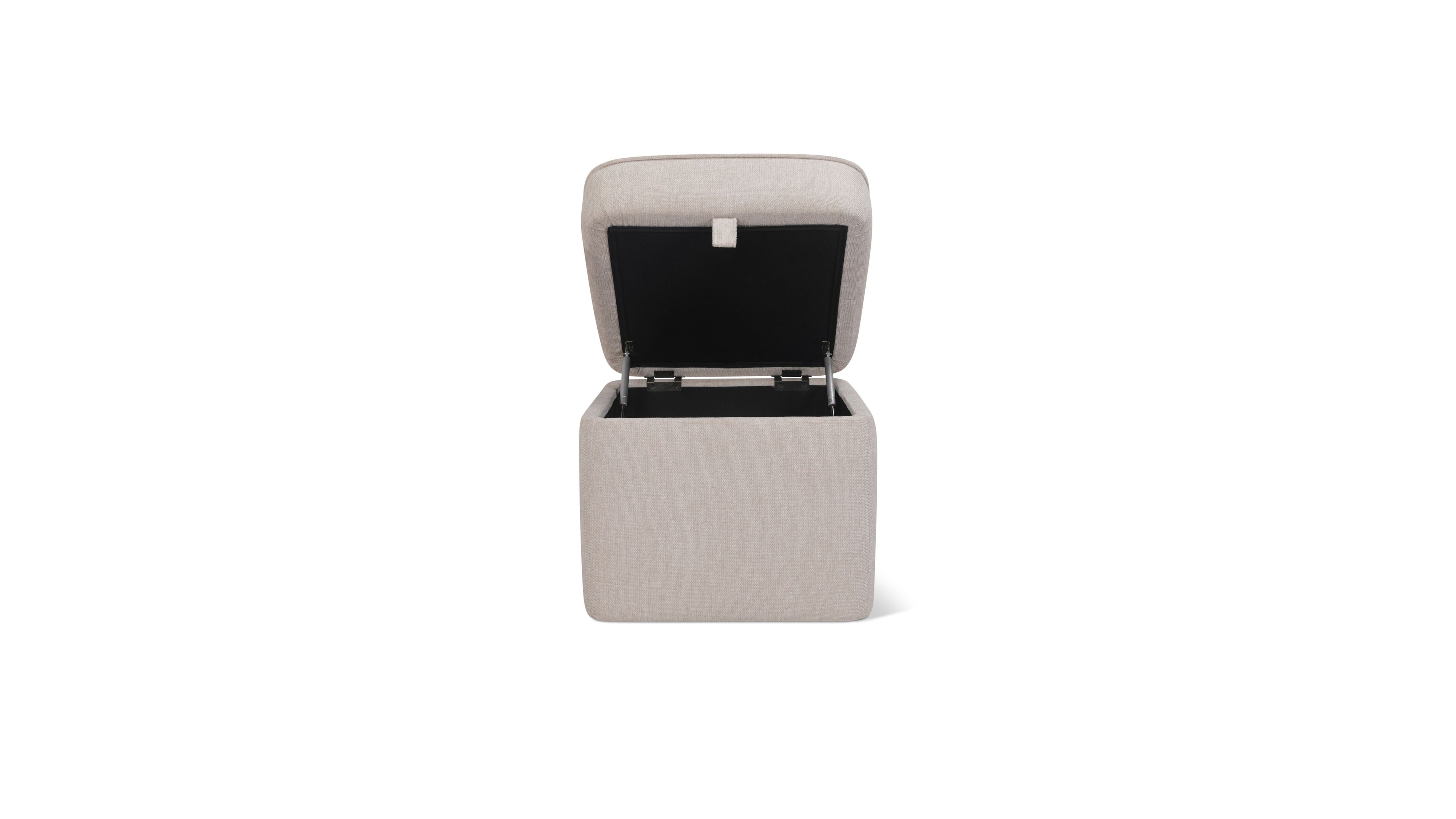 Pod Storage Ottoman, Small, Latte