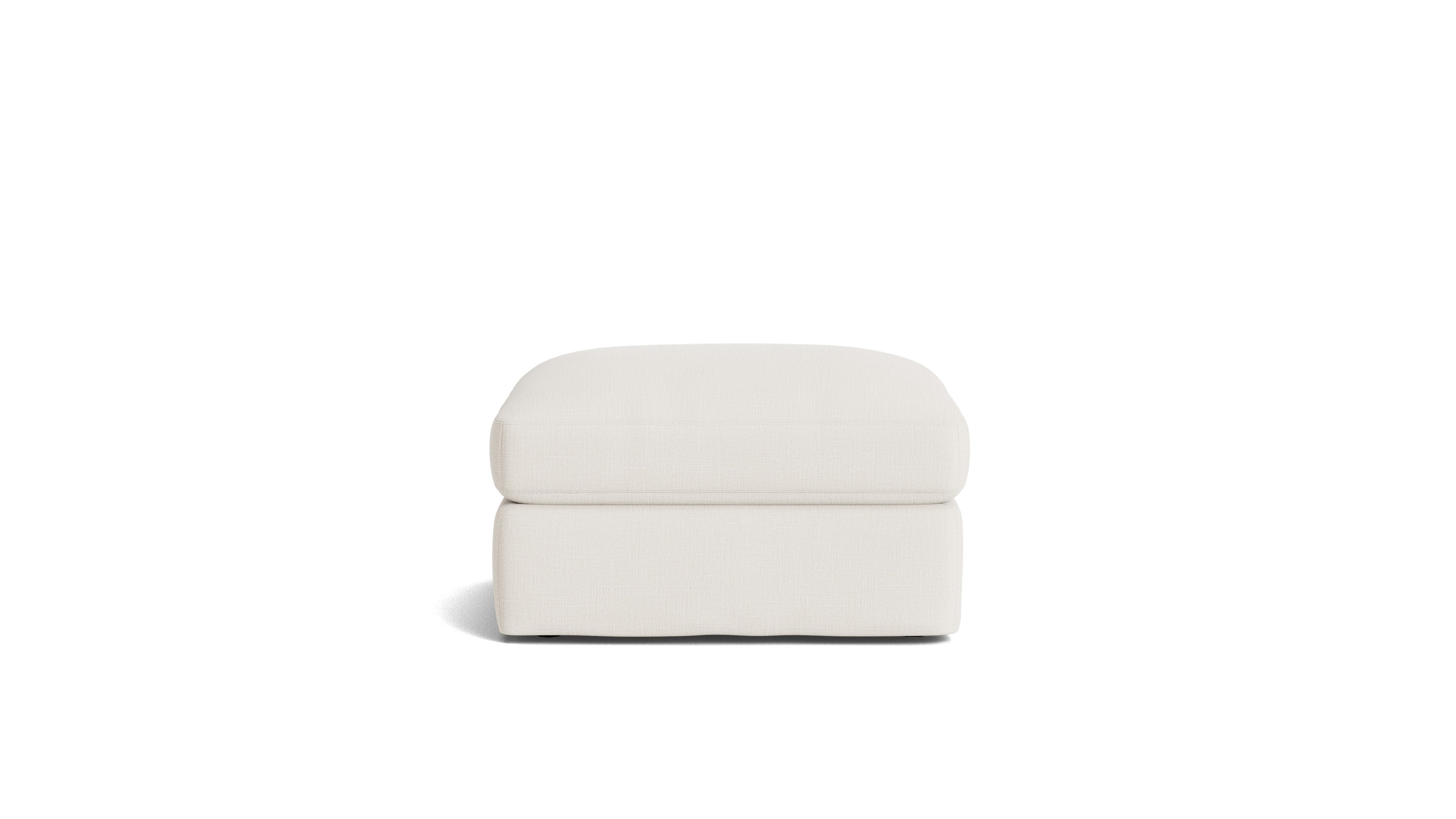 Get Together™ Ottoman, Large, Cream Linen