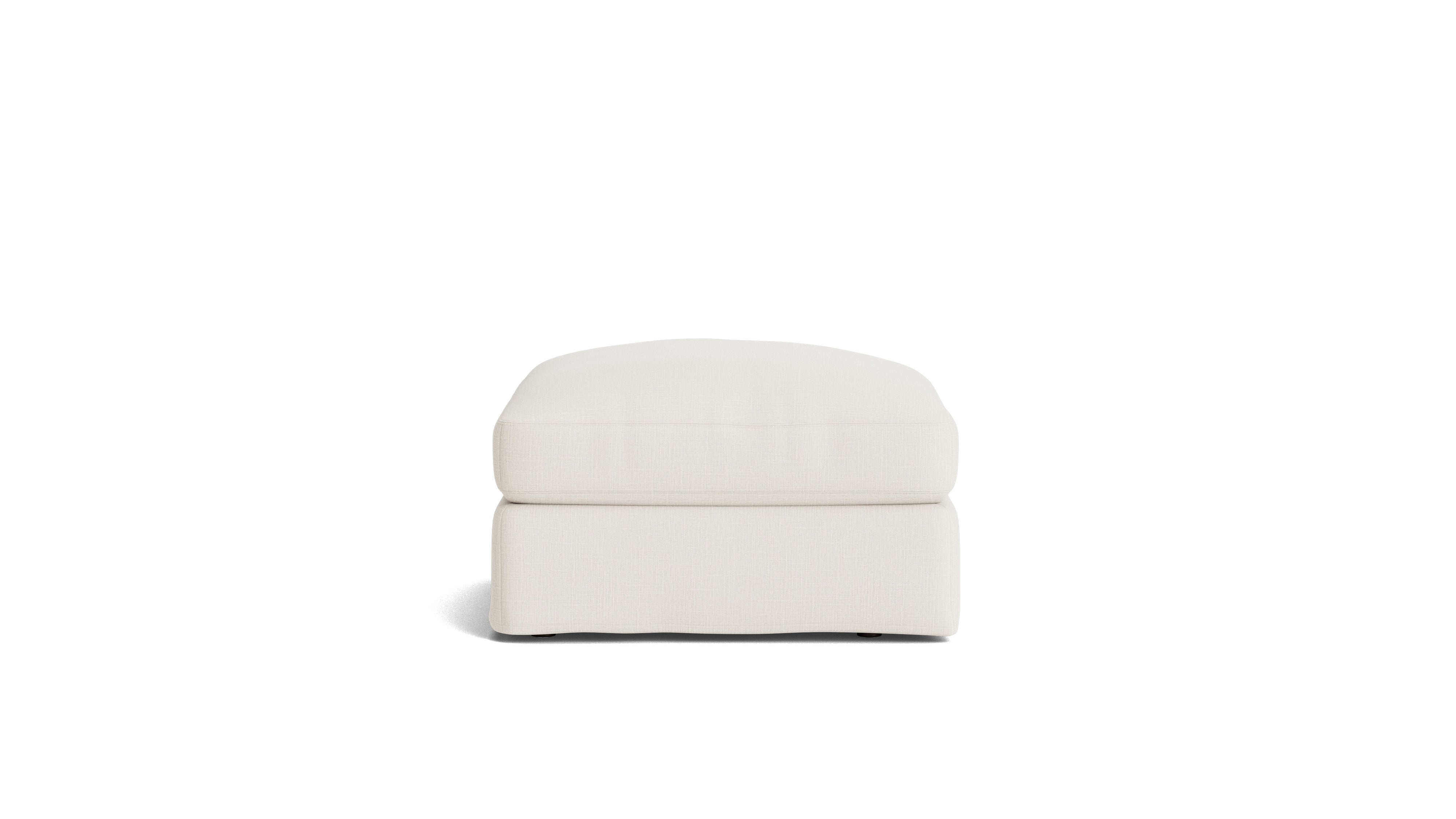 Get Together™ Ottoman, Large, Cream Linen