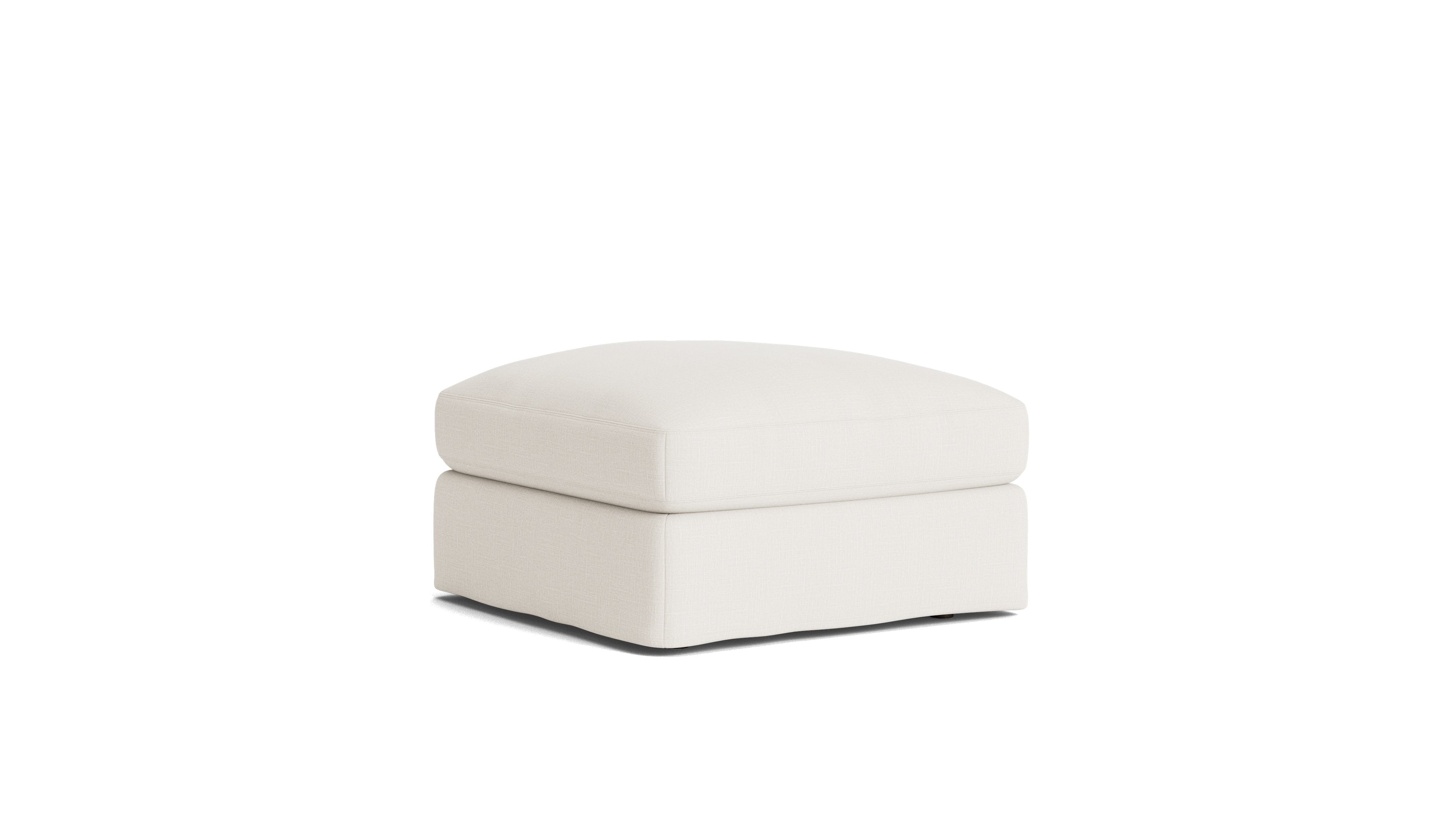 Get Together™ Ottoman, Large, Cream Linen