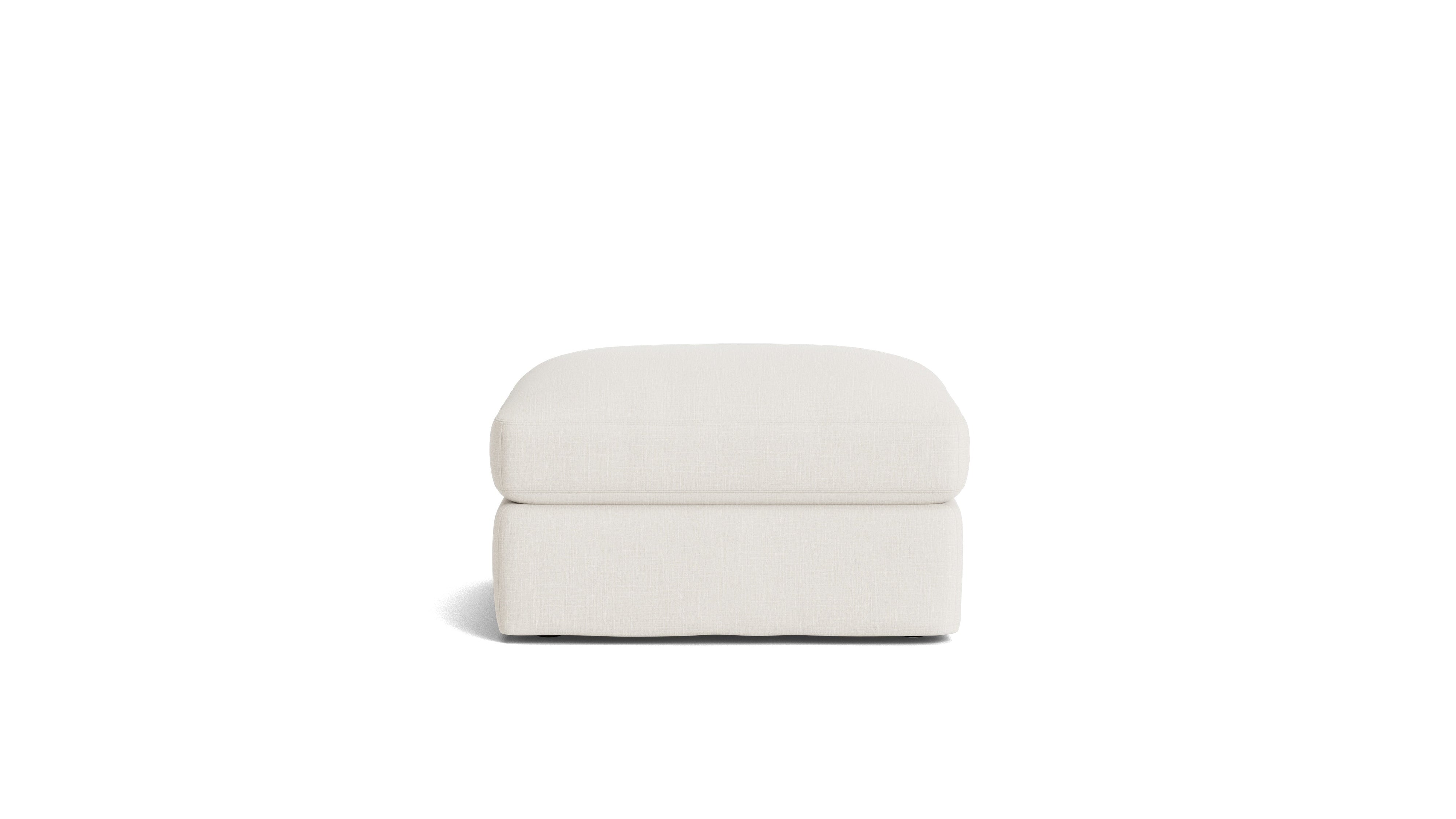 Get Together™ Ottoman, Large, Cream Linen