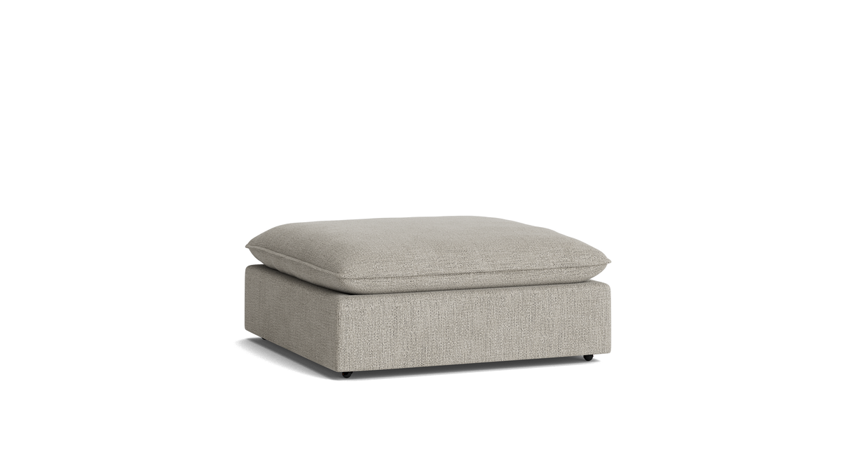 Chill Time Ottoman, Oatmeal — alternate view