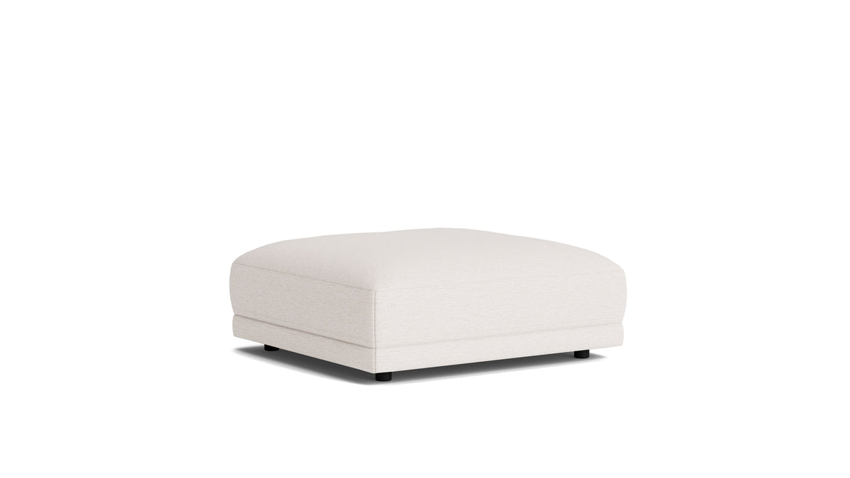 Soft Spot Ottoman, Nomad Snow — alternate view