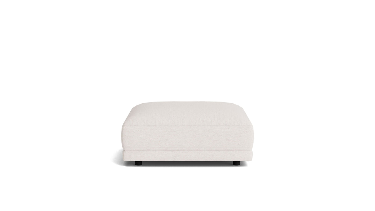 Soft Spot Ottoman, Nomad Snow — alternate view