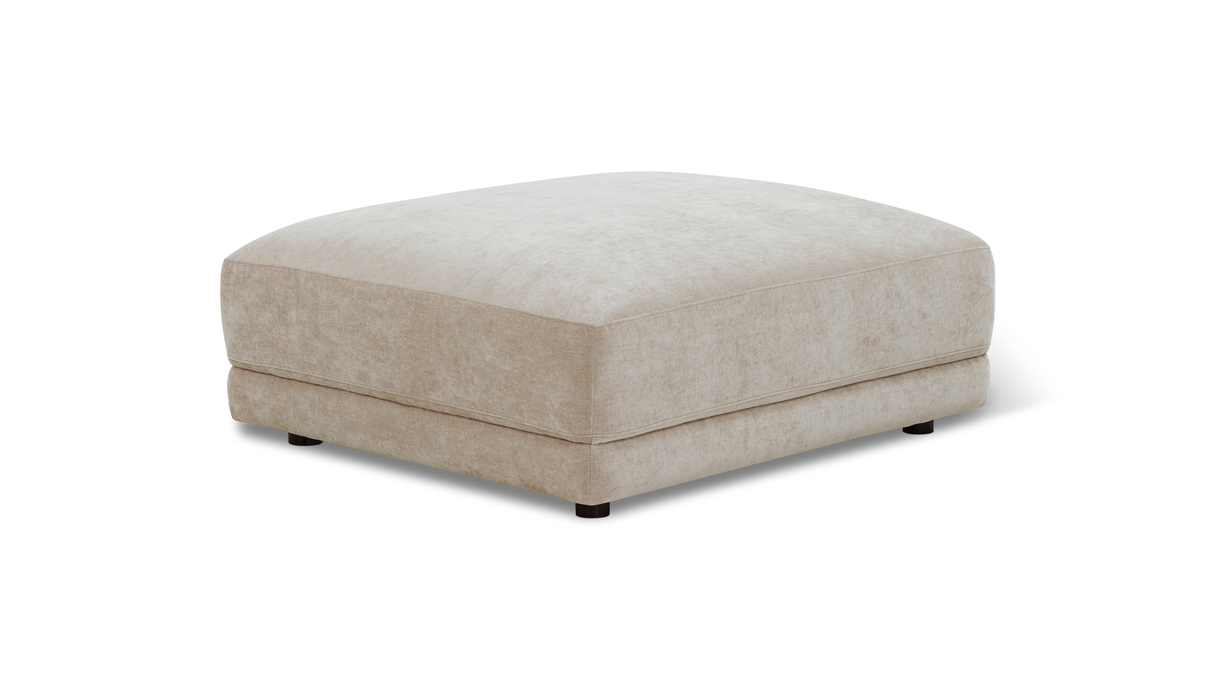 Soft Spot Ottoman, Cashew