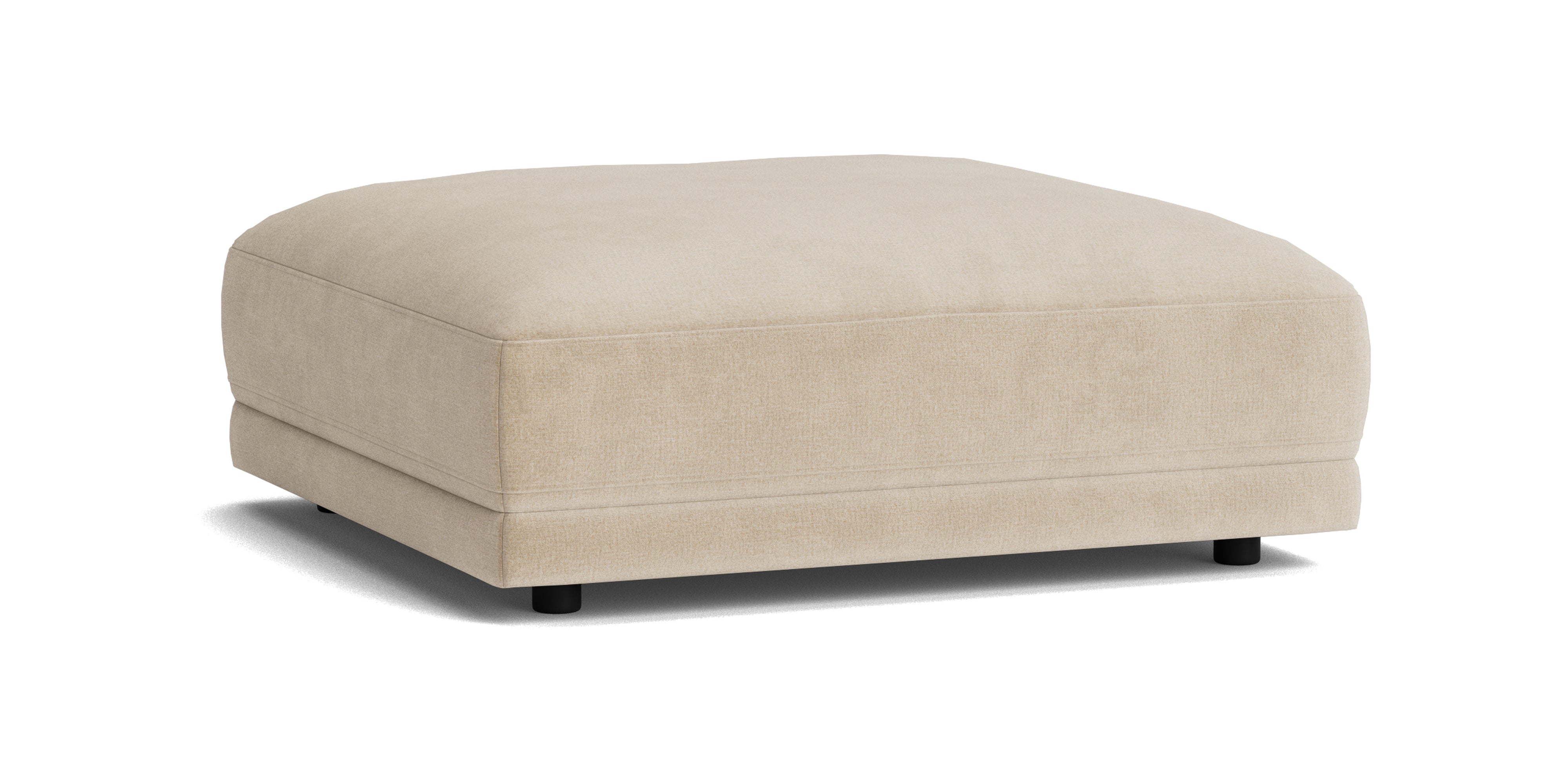 Soft Spot Ottoman, Cashew
