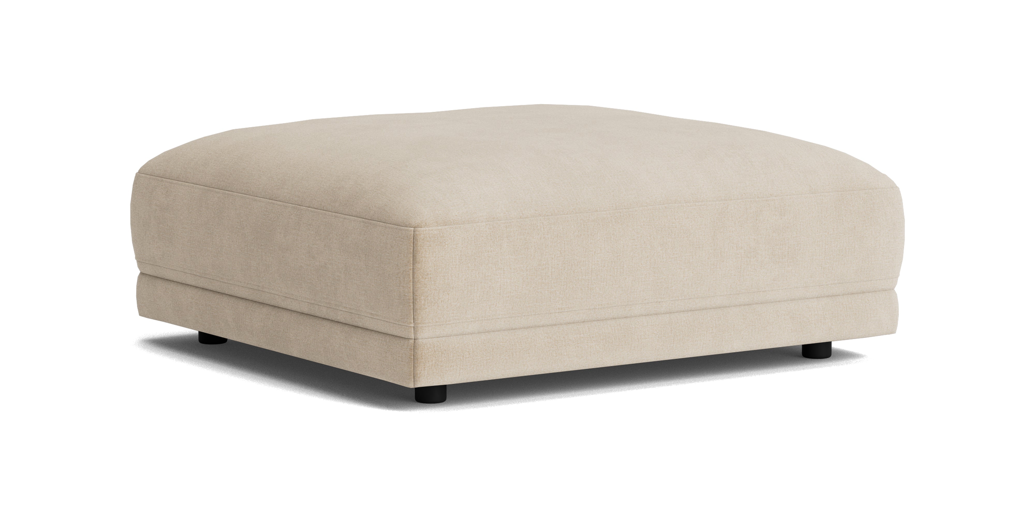 Soft Spot Ottoman, Cashew