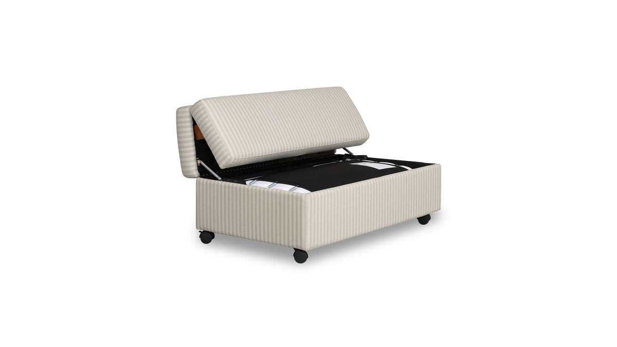 Hide Away Ottoman Sleeper, Newport Stripe — alternate view
