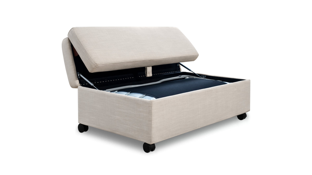 Hide Away Ottoman Sleeper, Clay