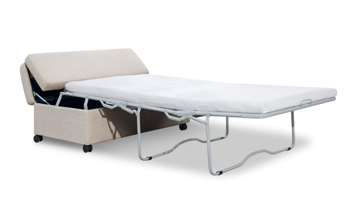 Hide Away Ottoman Sleeper, Clay