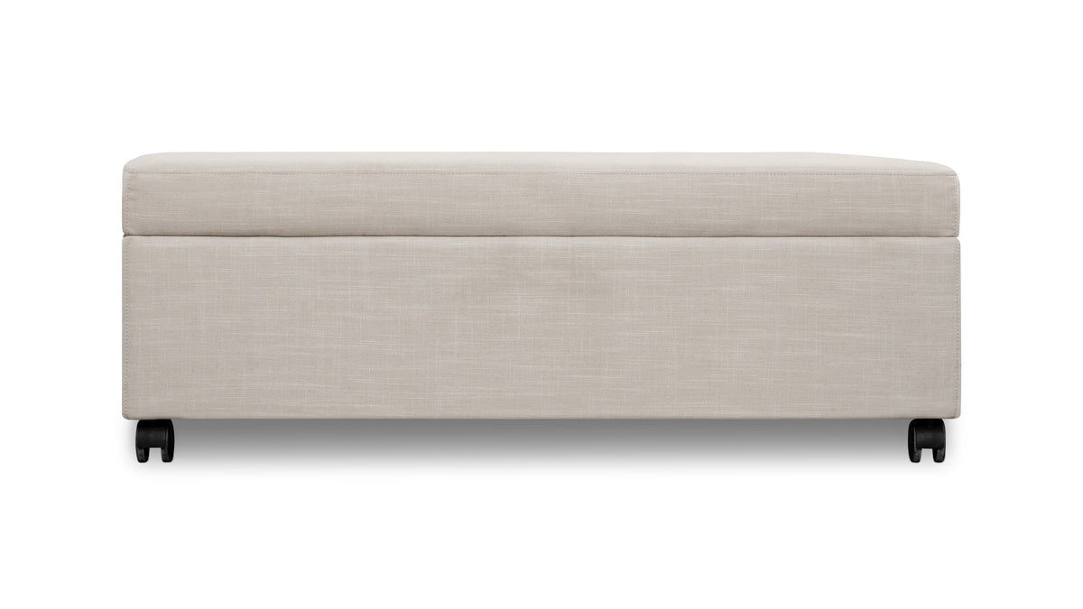 Hide Away Sleeper Ottoman, Clay — alternate view