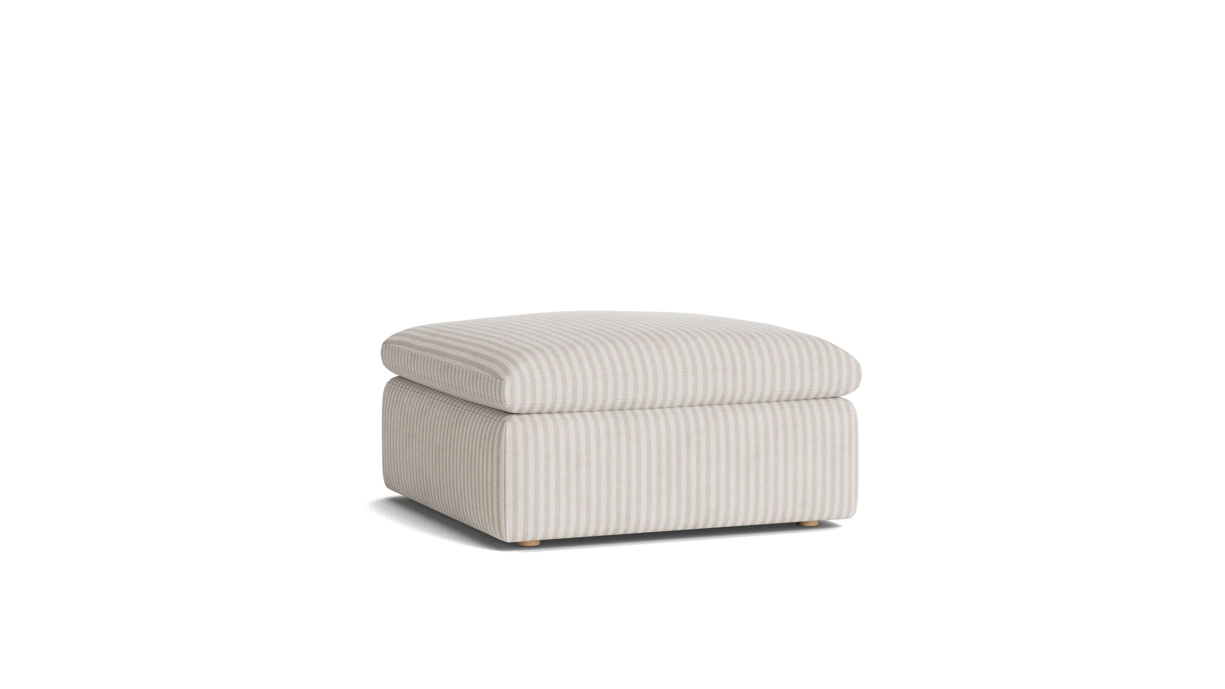 Movie Night™ Ottoman, Large, Newport Stripe