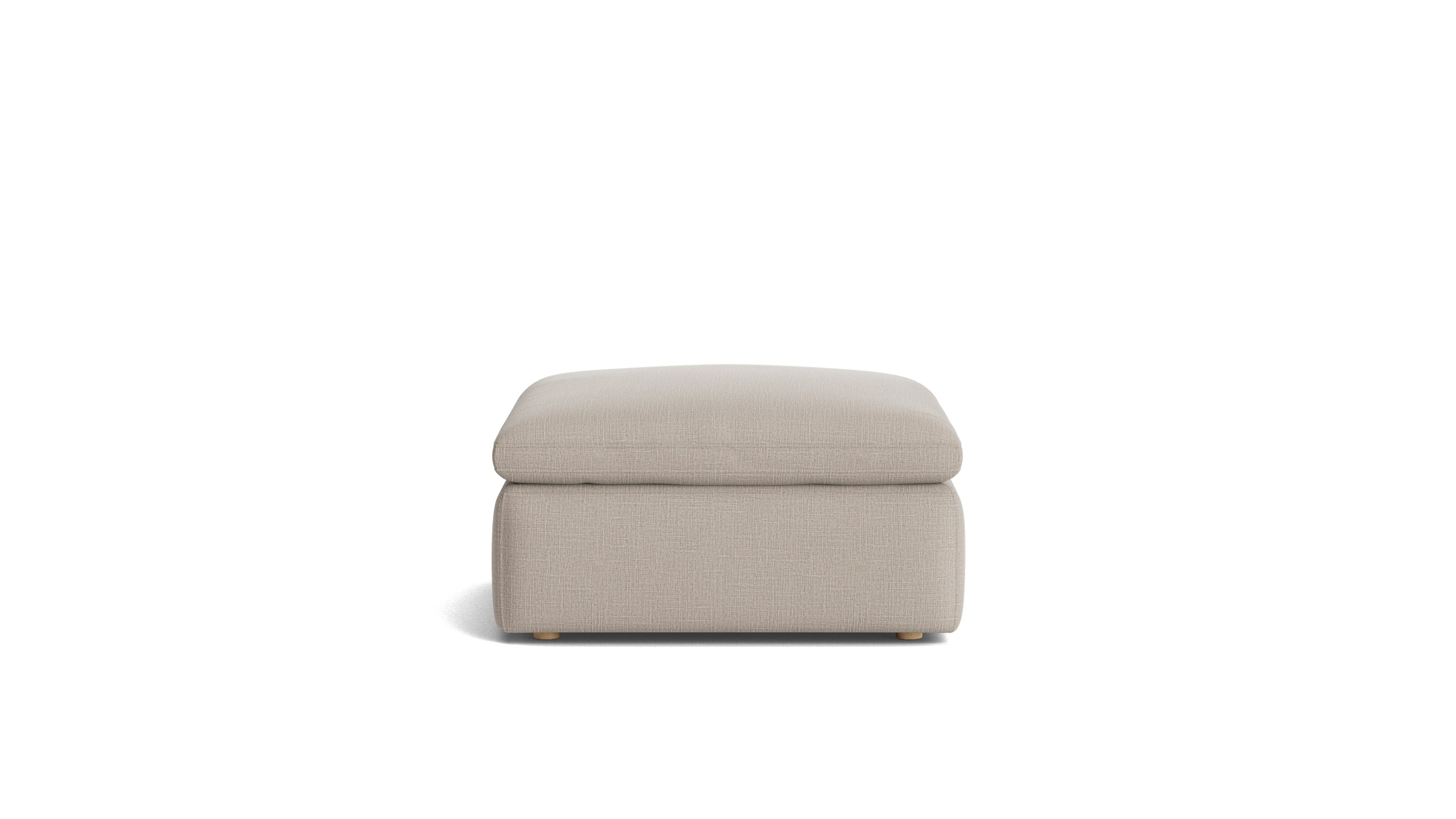 Movie Night™ Ottoman, Large, Light Pebble