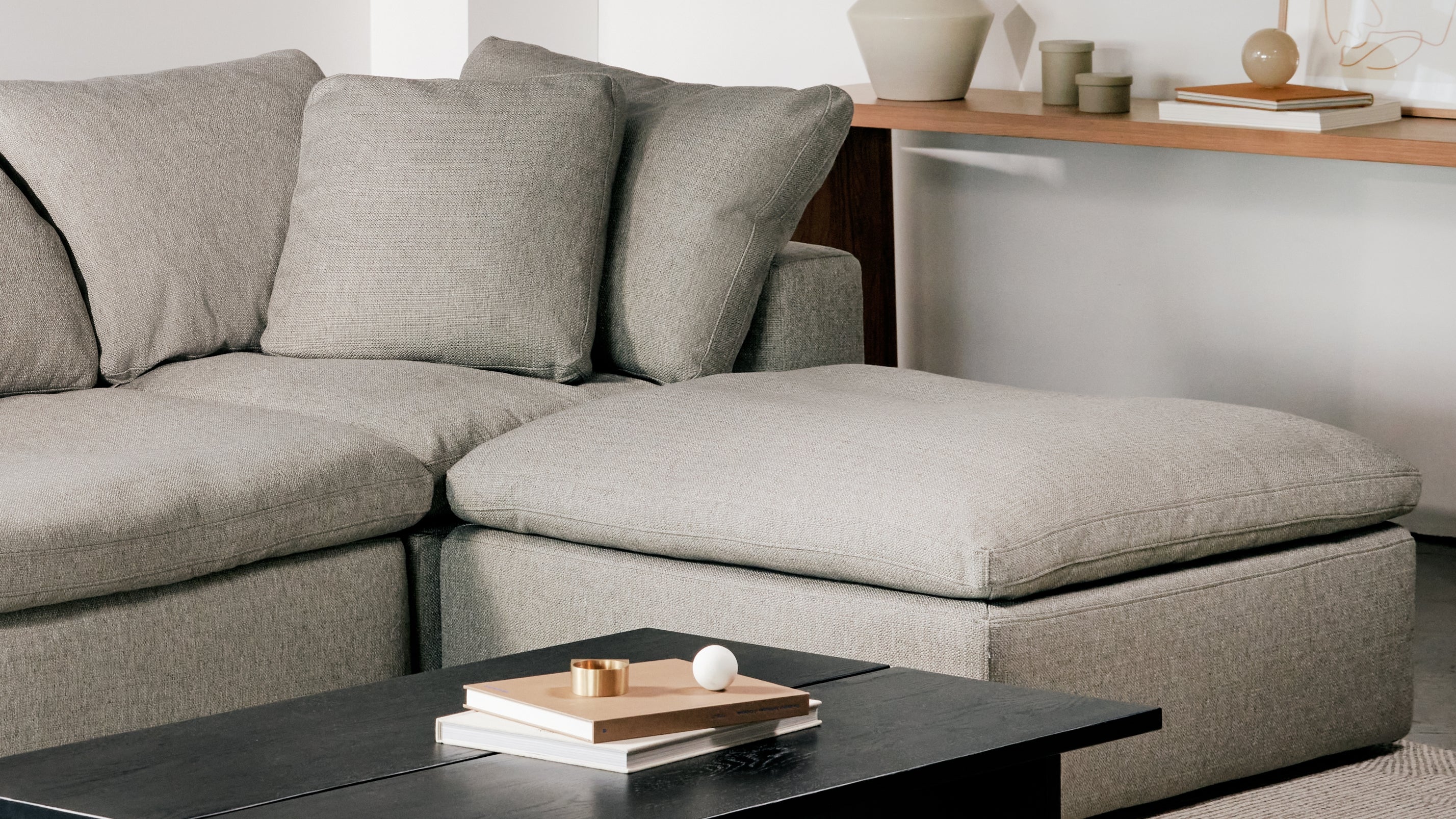 Movie Night™ Ottoman, Large, Brie