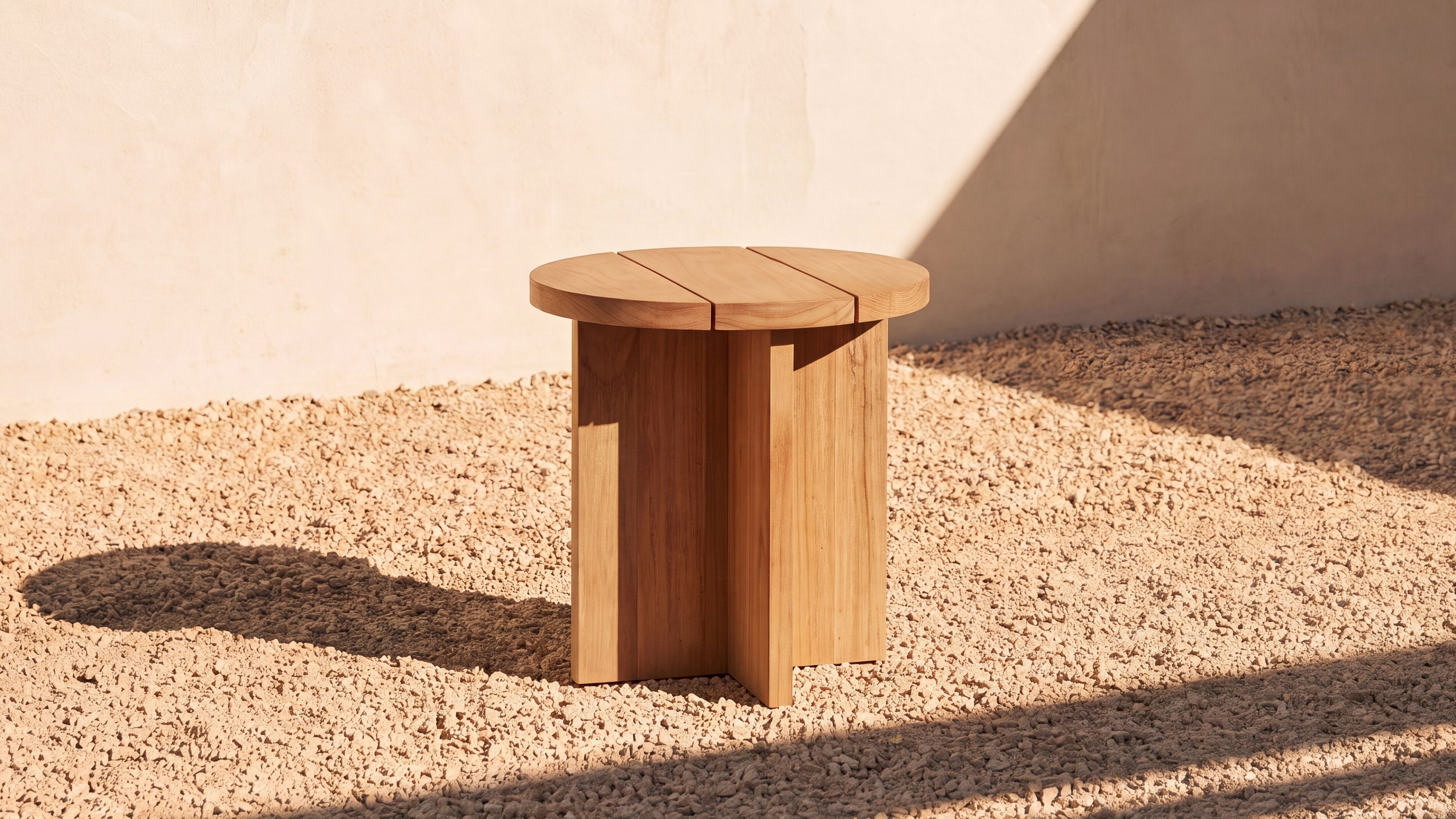 Harbour Outdoor Side Table, Teak