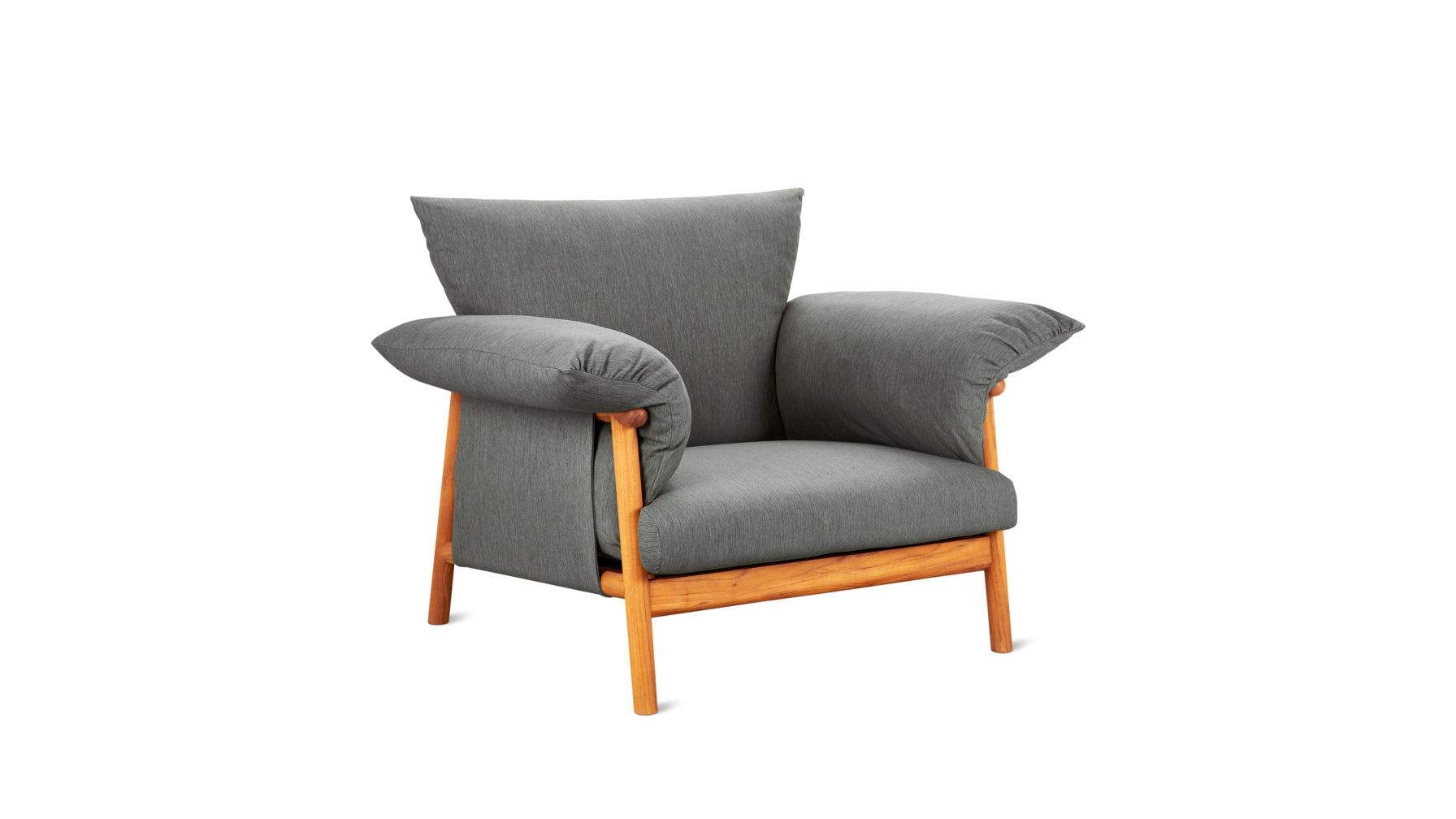 Pillow Talk Outdoor Lounge Chair, Pepper - Image 1