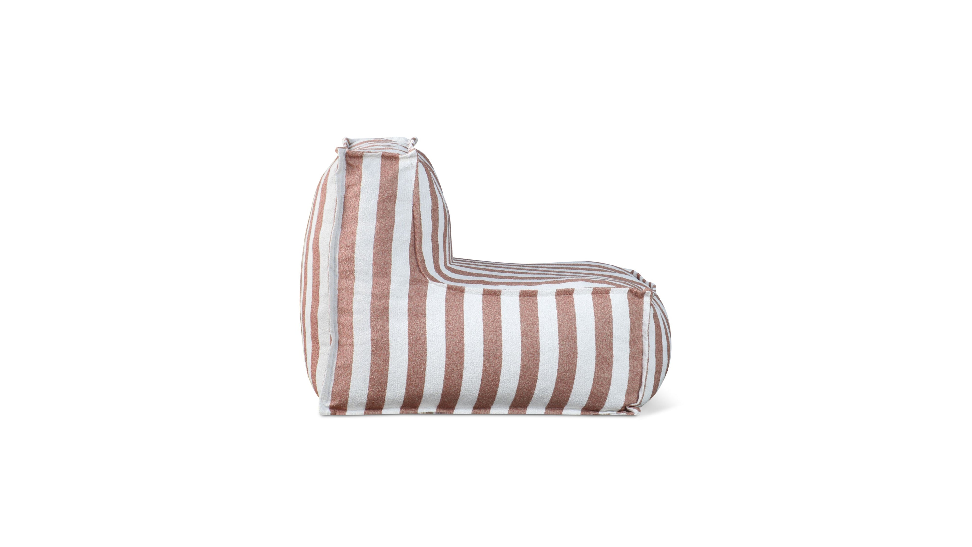 Make Waves Outdoor Armless Chair, Tuscan Stripe