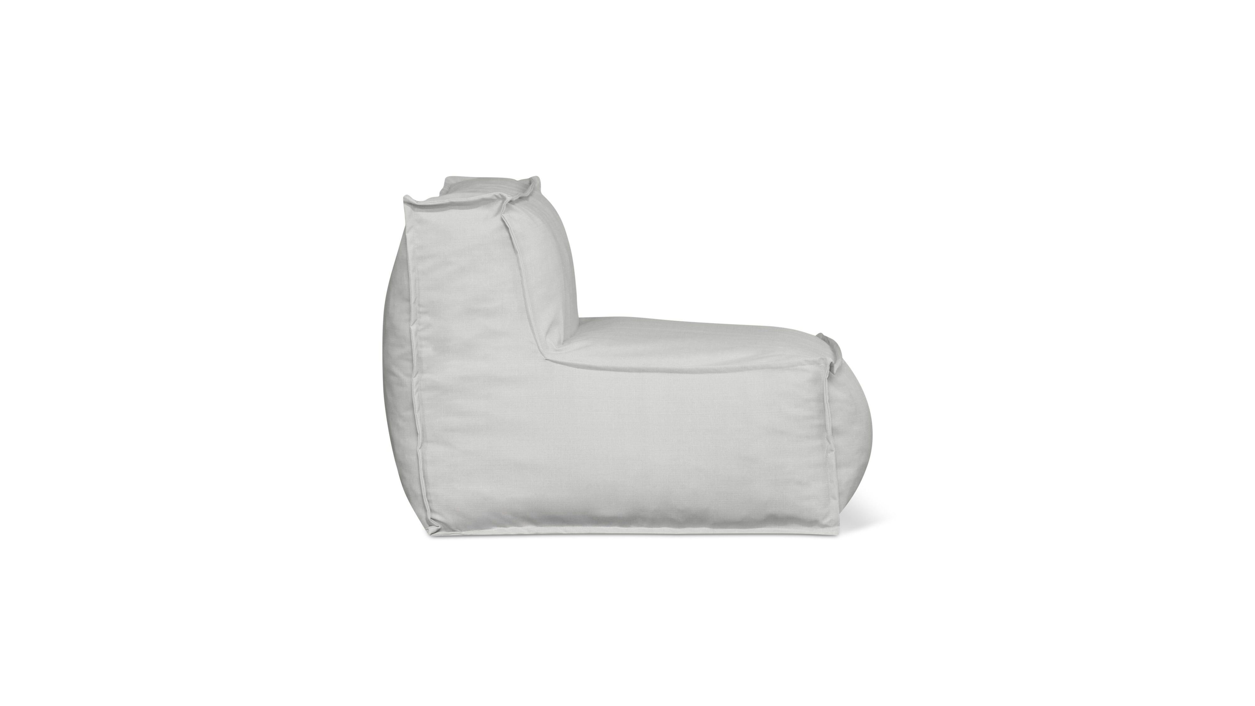 Make Waves Outdoor Armless Chair, Gull