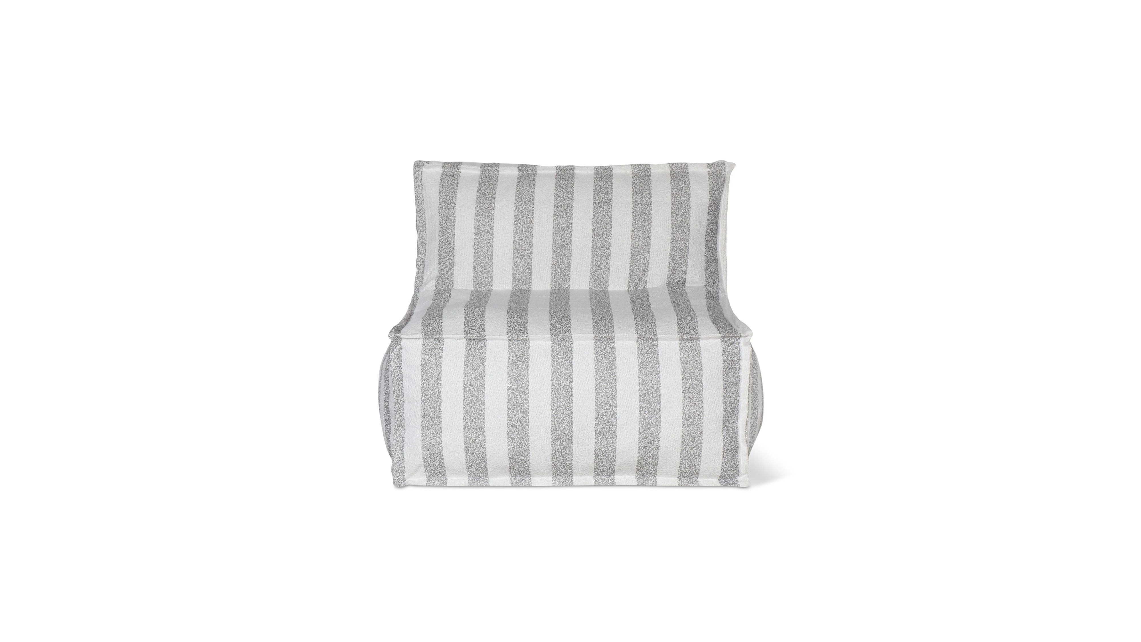 Make Waves Outdoor Armless Chair, Brighton Stripe