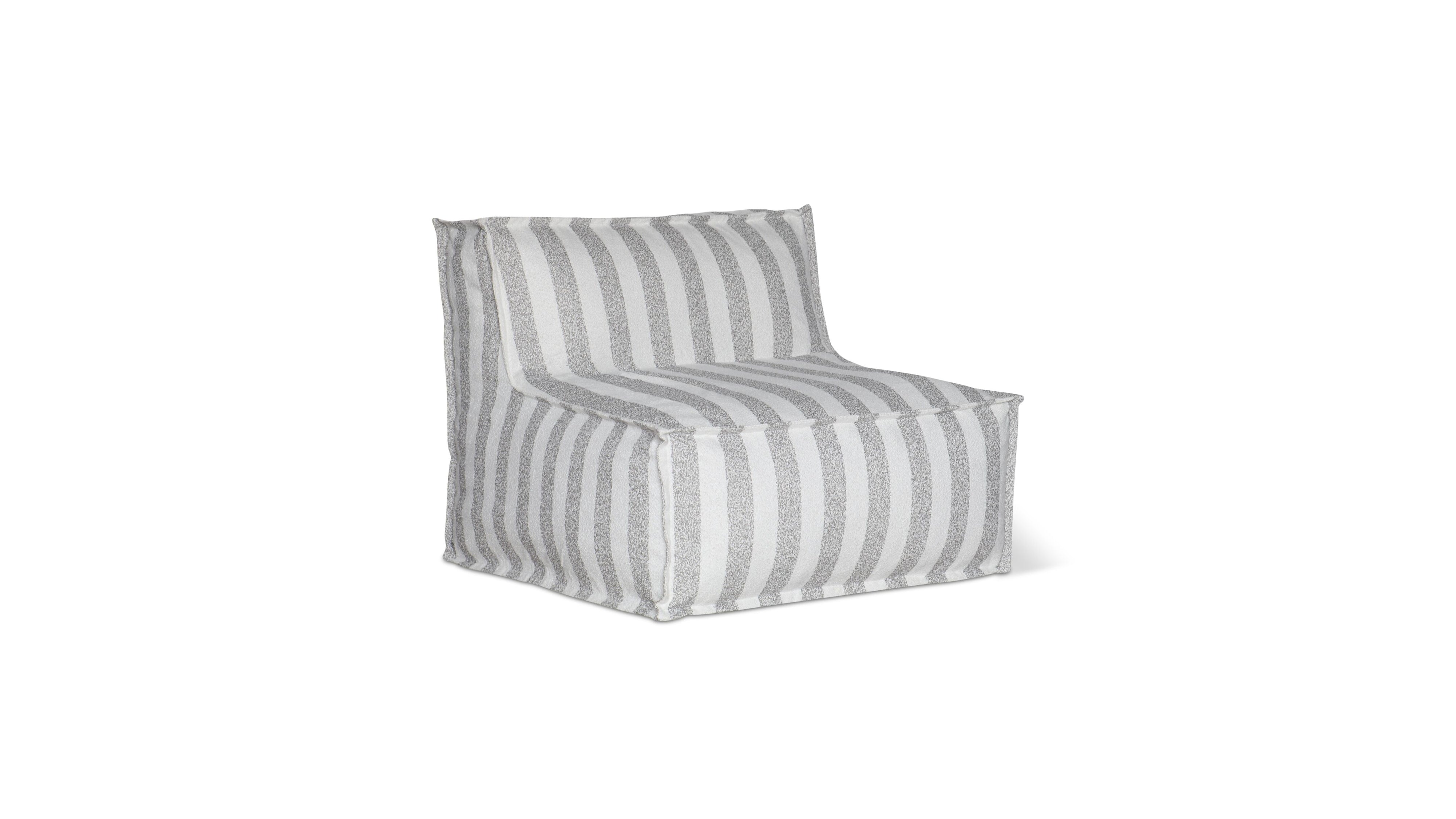 Make Waves Outdoor Armless Chair, Brighton Stripe