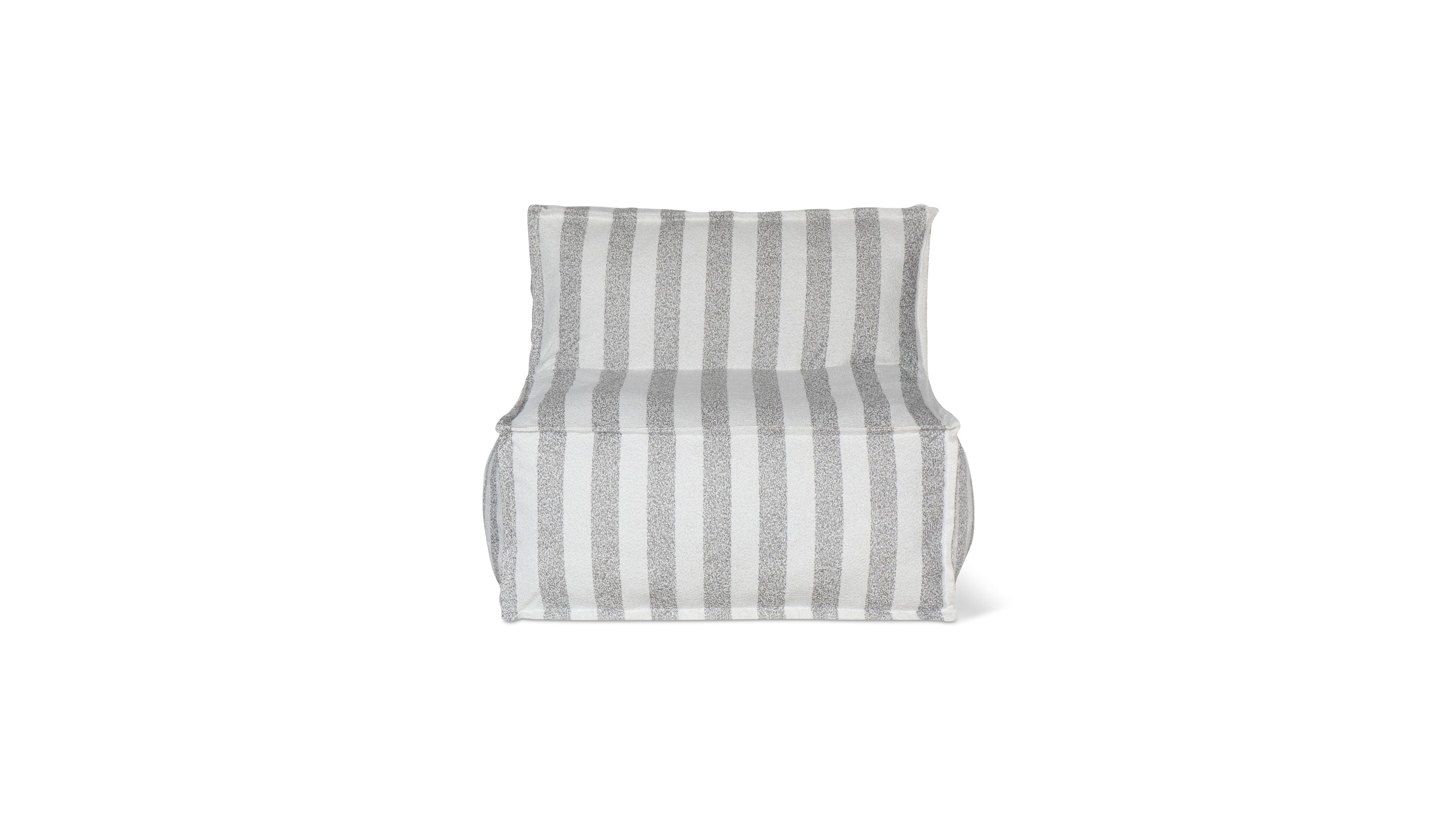 Make Waves Outdoor Armless Chair, Brighton Stripe