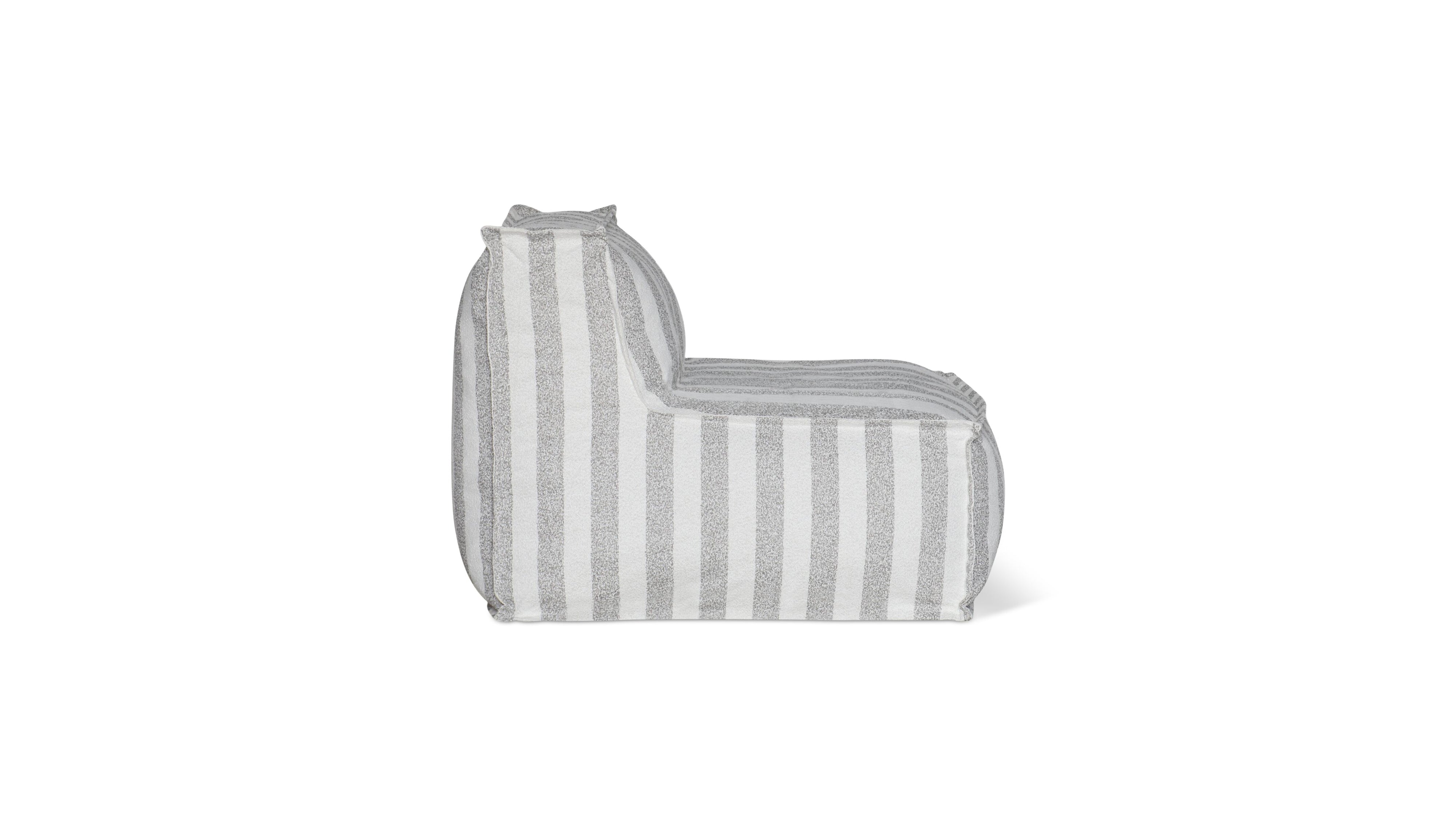 Make Waves Outdoor Armless Chair, Brighton Stripe