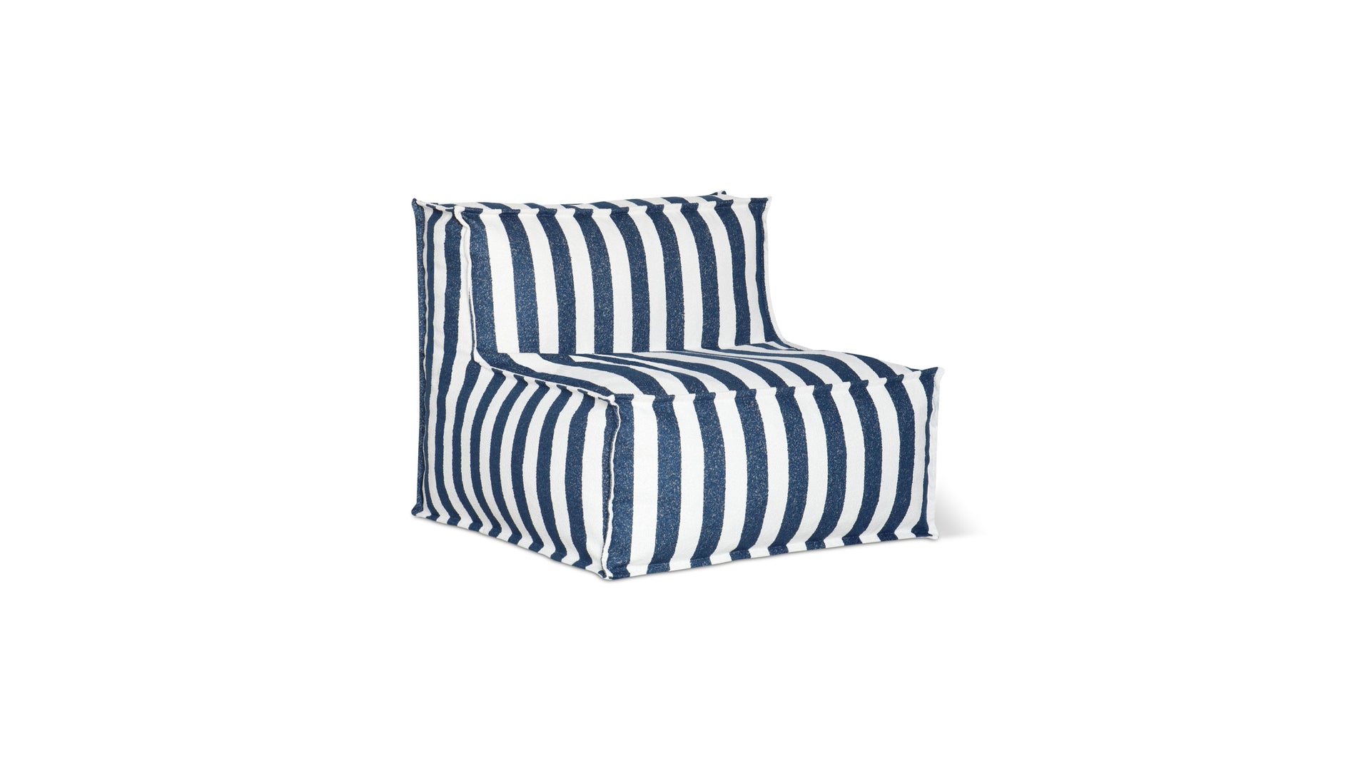 Make Waves Outdoor Armless Chair, Ocean Stripe_image