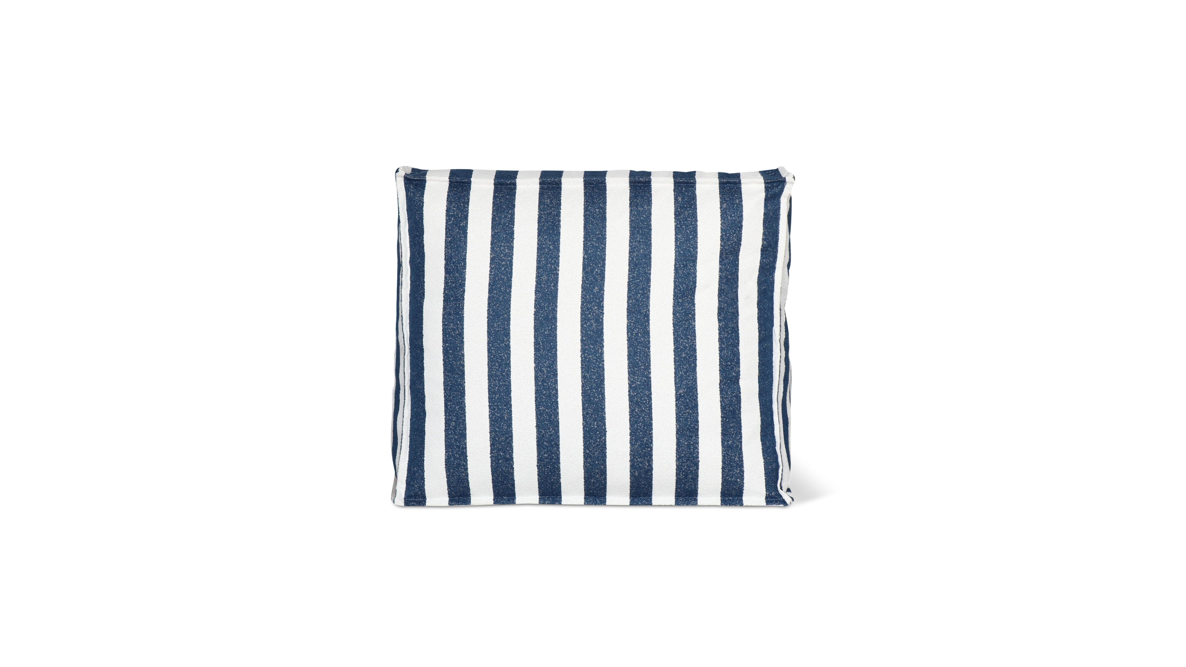 Make Waves Outdoor Armless Chair, Ocean Stripe