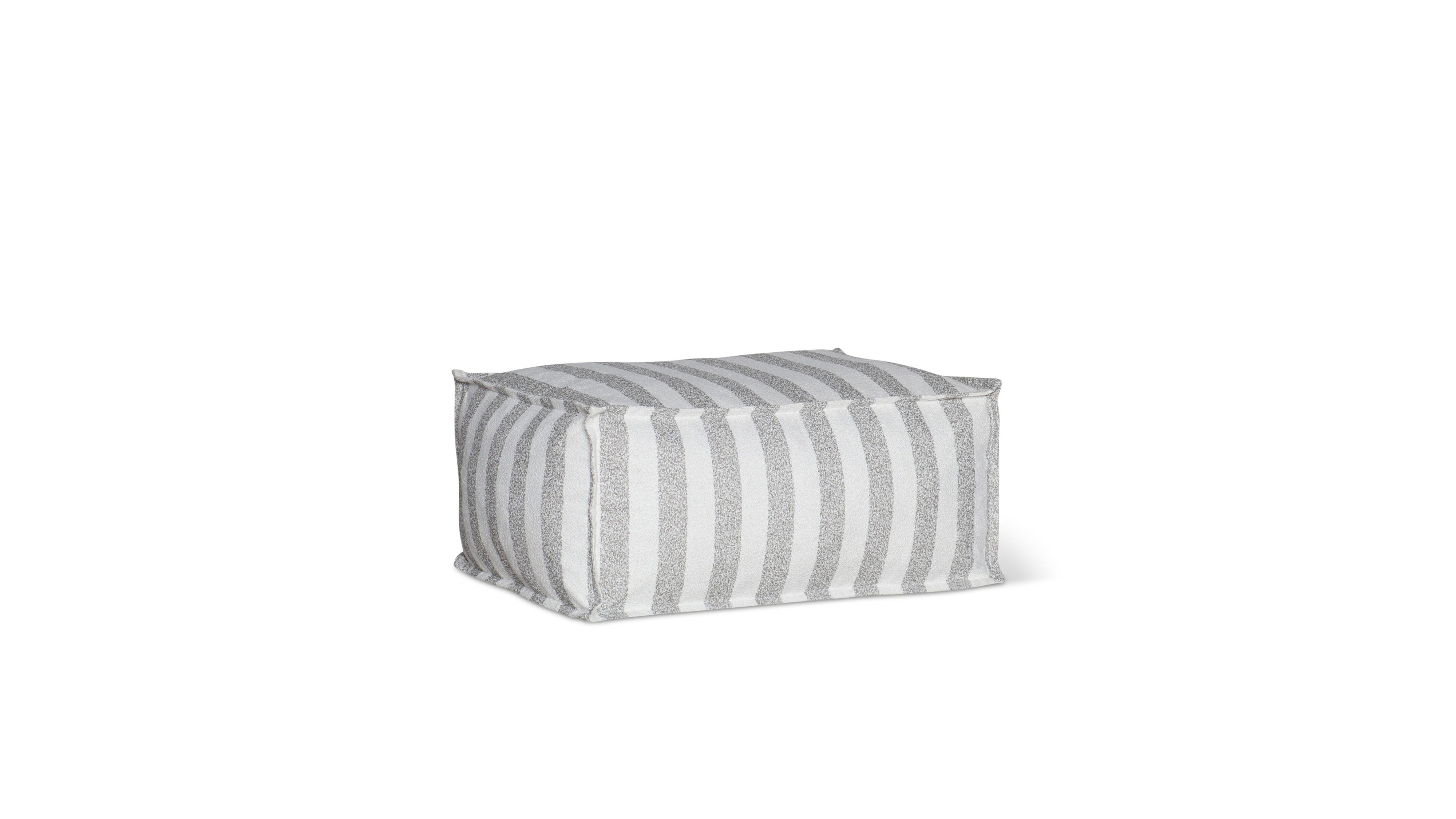 Make Waves Outdoor Ottoman, Brighton Stripe