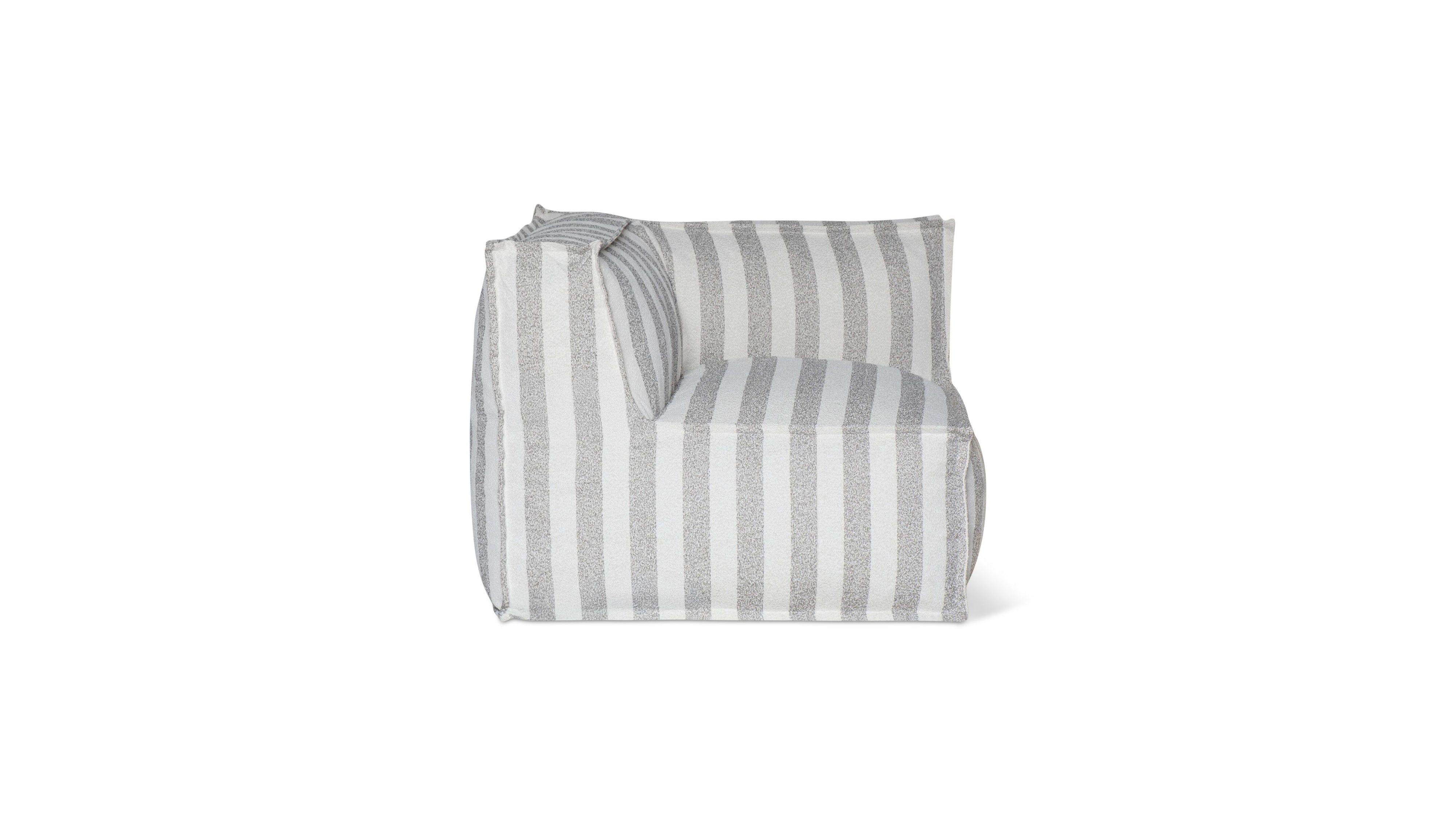 Make Waves Outdoor Corner Chair, Brighton Stripe