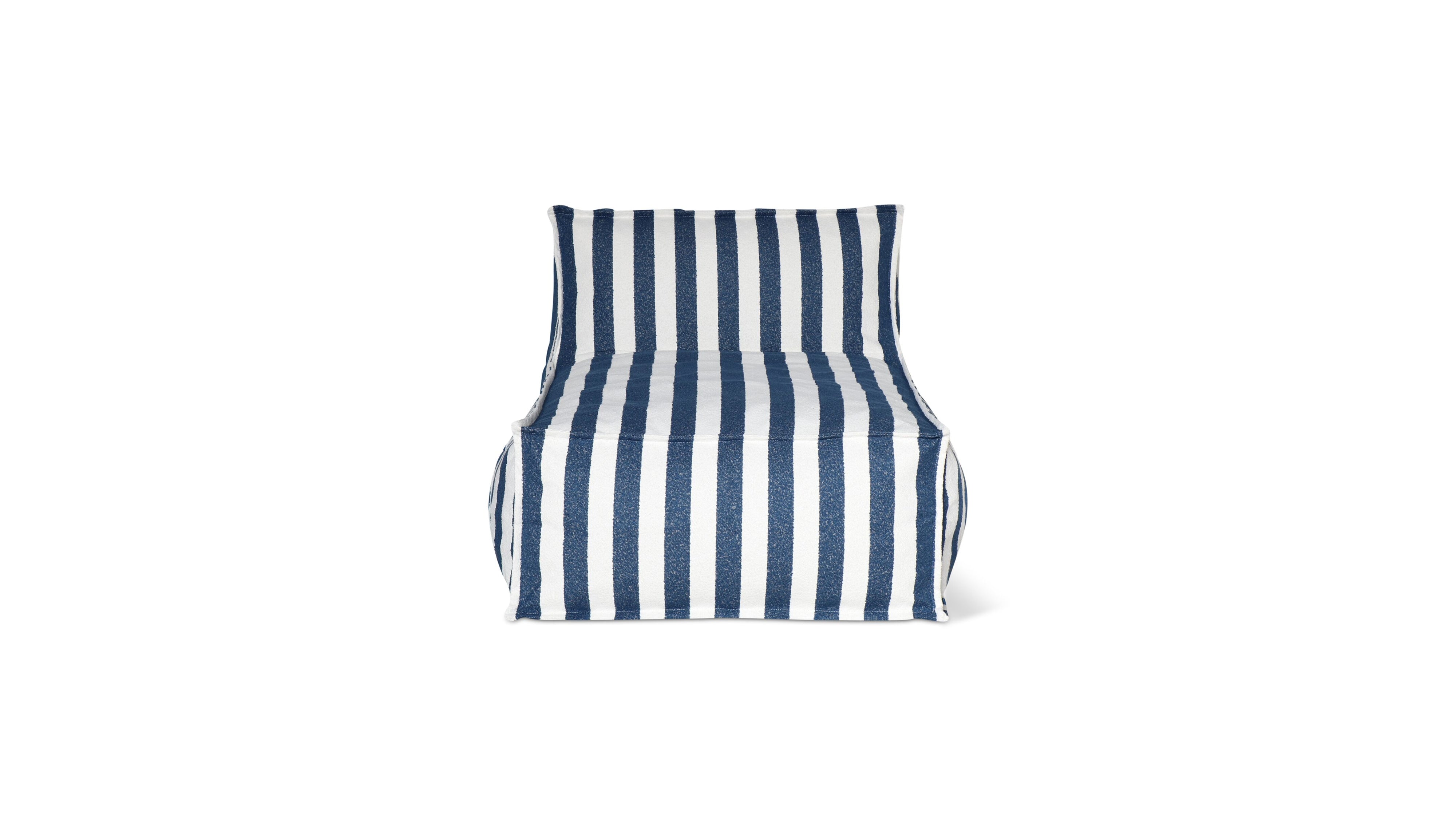 Make Waves Outdoor Chaise, Ocean Stripe