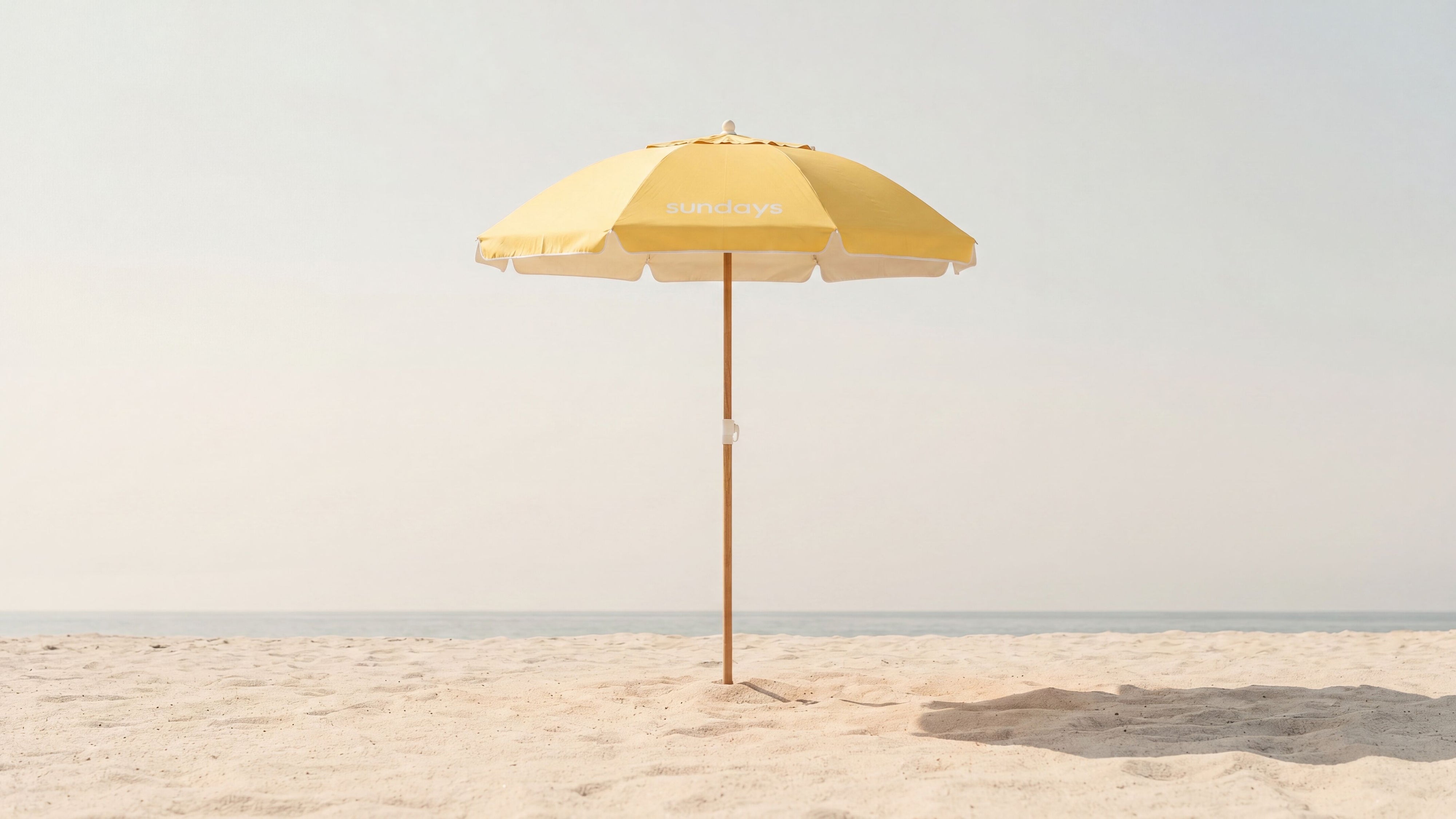 Shore Thing Beach Umbrella, Lemon