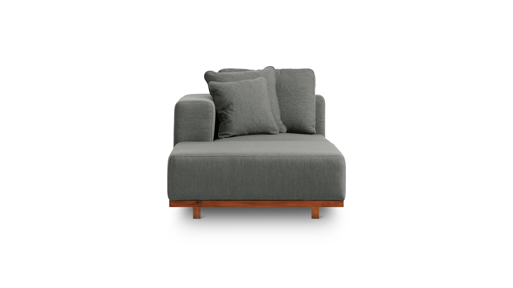Sunny Days Outdoor Chaise, Left Facing, Pepper