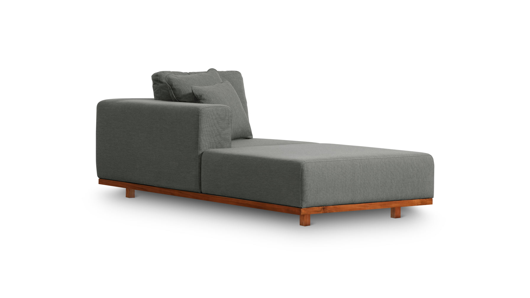 Sunny Days Outdoor Chaise, Left Facing, Pepper
