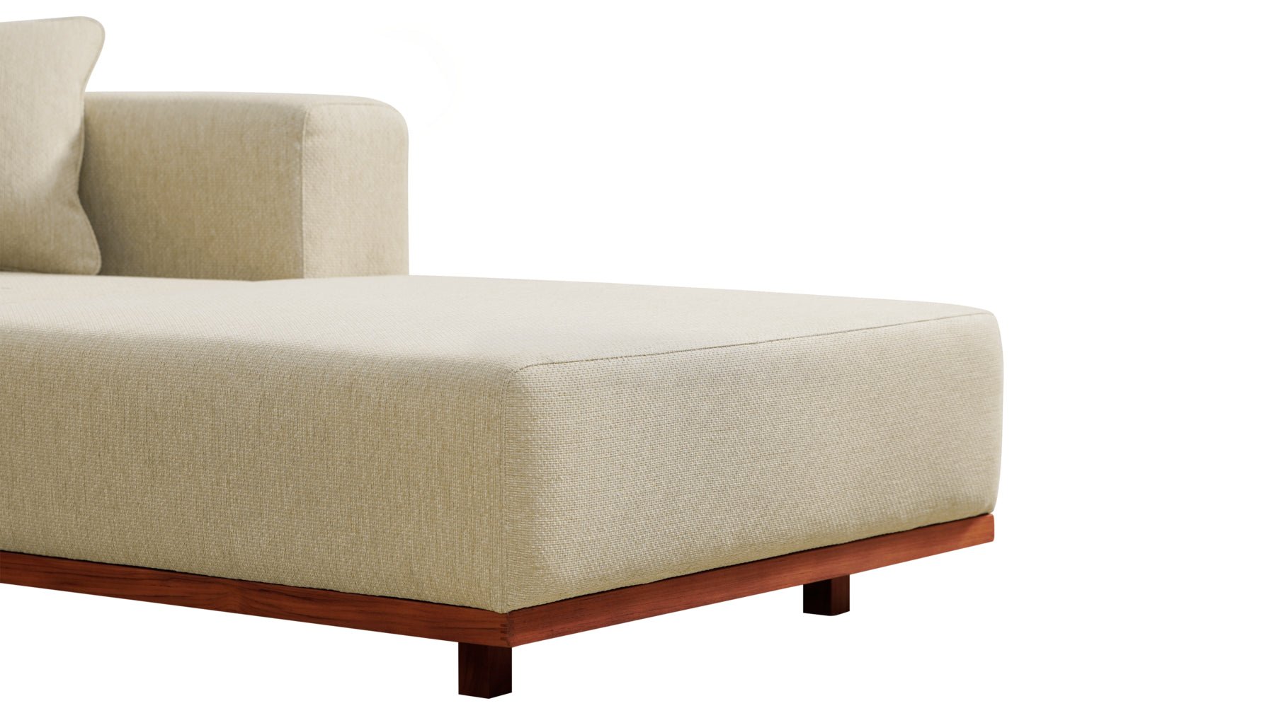 Sunny Days Outdoor Chaise, Right Facing, Sandy