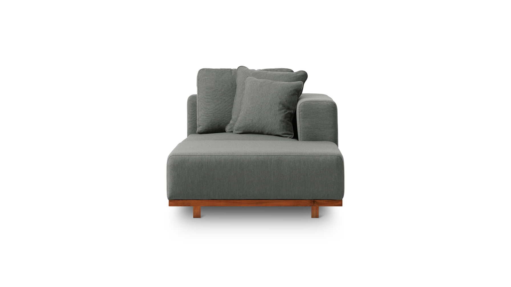 Sunny Days Outdoor Chaise, Right Facing, Pepper