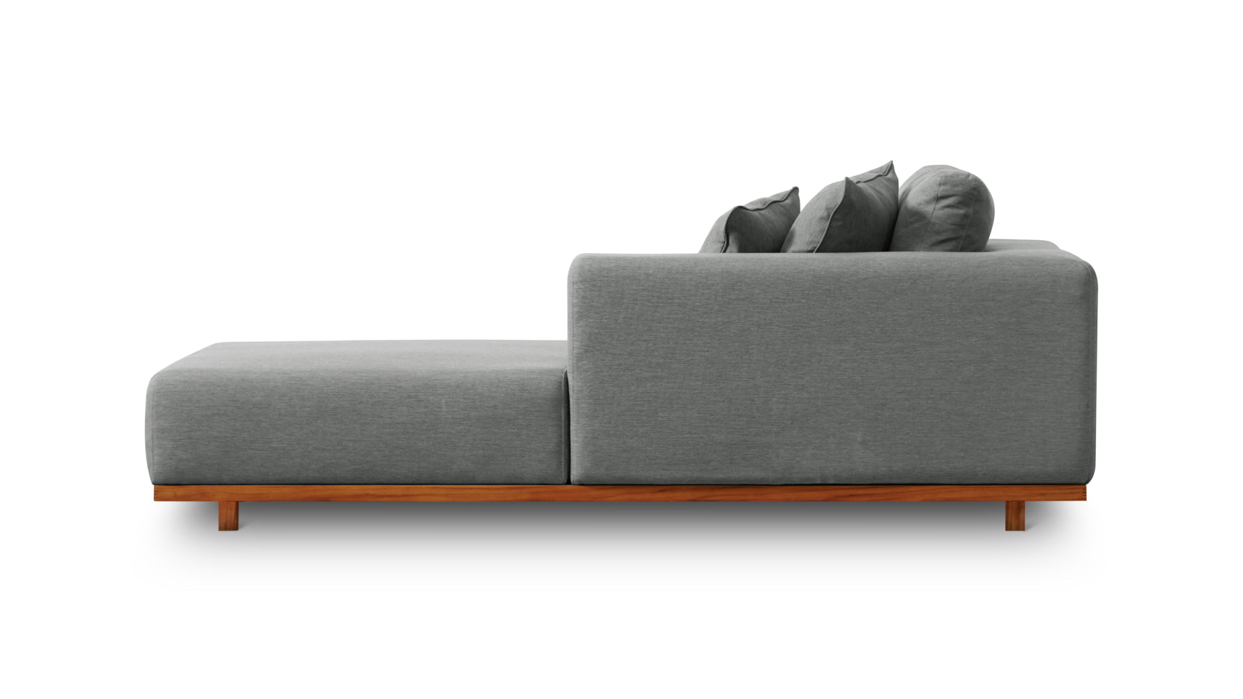 Sunny Days Outdoor Chaise, Right Facing, Pepper