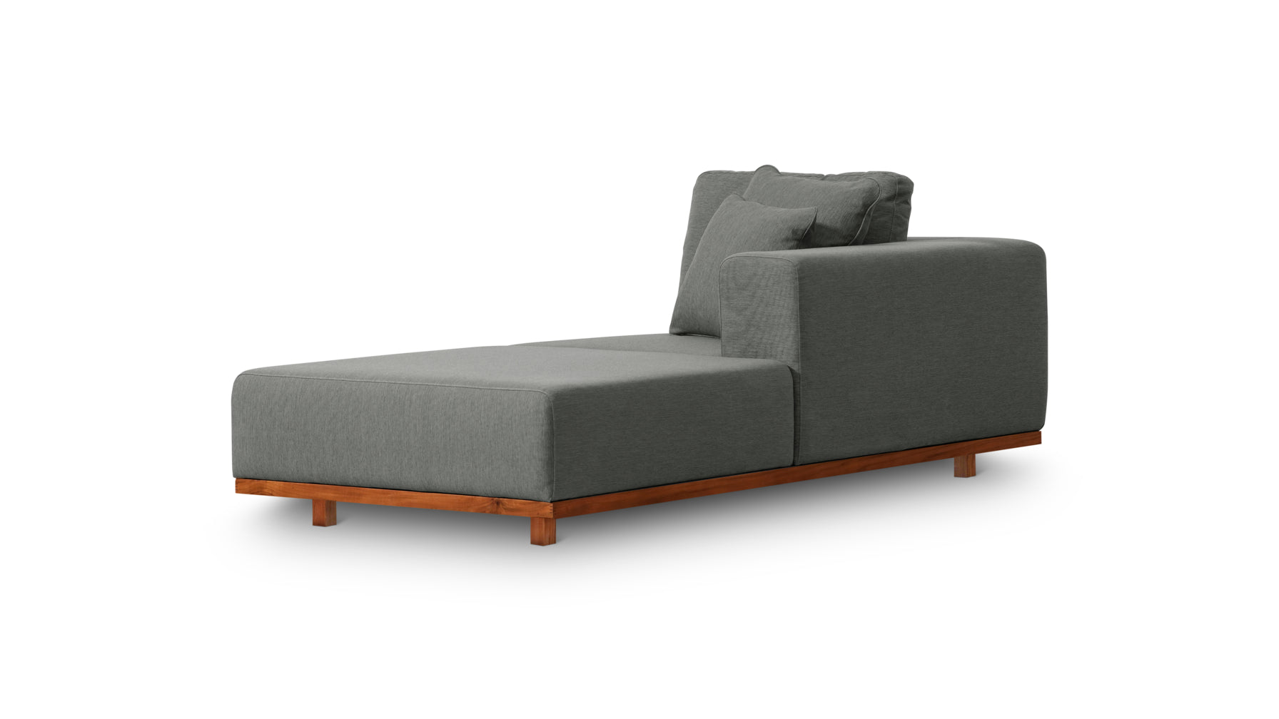 Sunny Days Outdoor Chaise, Right Facing, Pepper