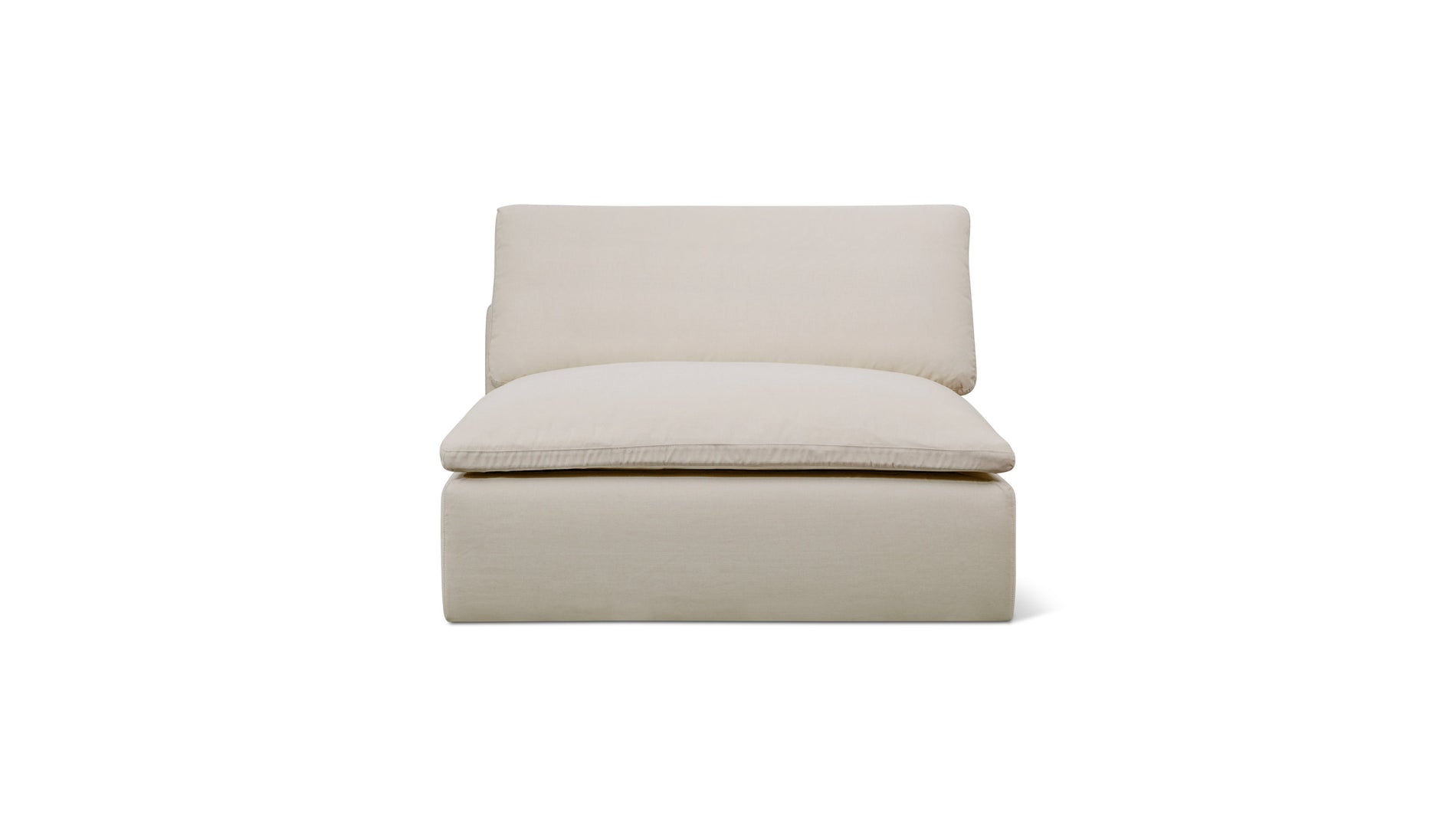 Movie Night™ Outdoor Armless Chair, Large, Ivory_image