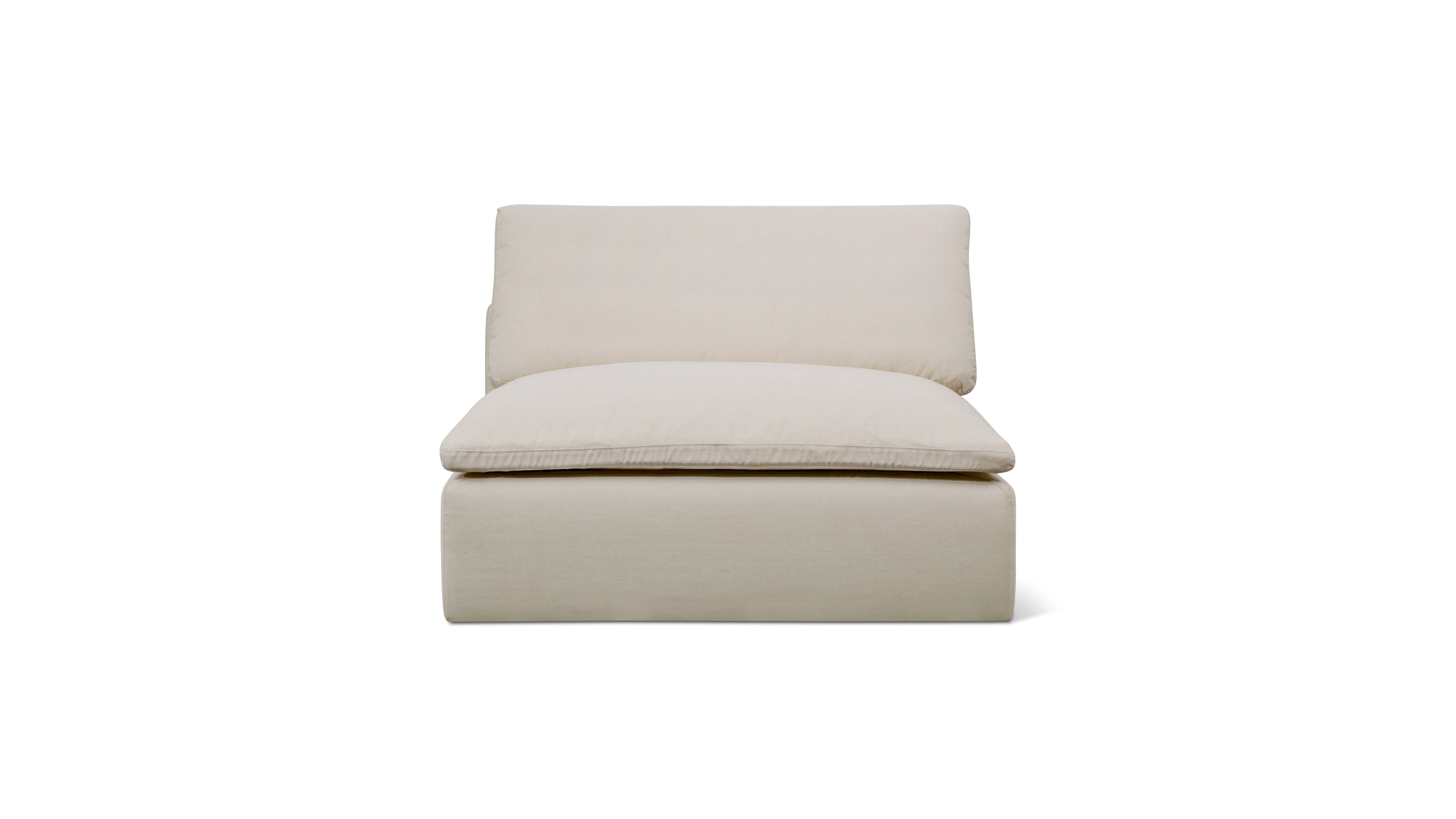 Movie Night™ Outdoor Armless Chair, Large, Ivory