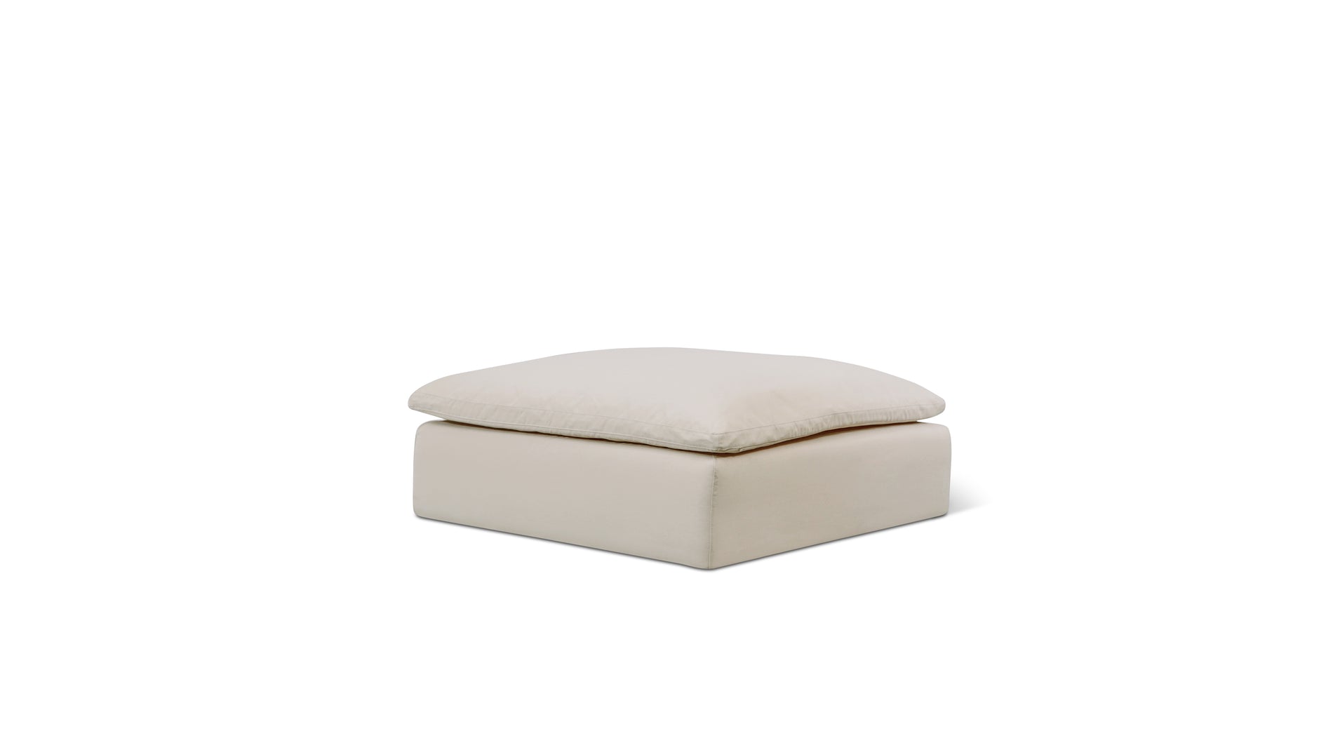 Movie Night™ Outdoor Ottoman, Large, Ivory_image