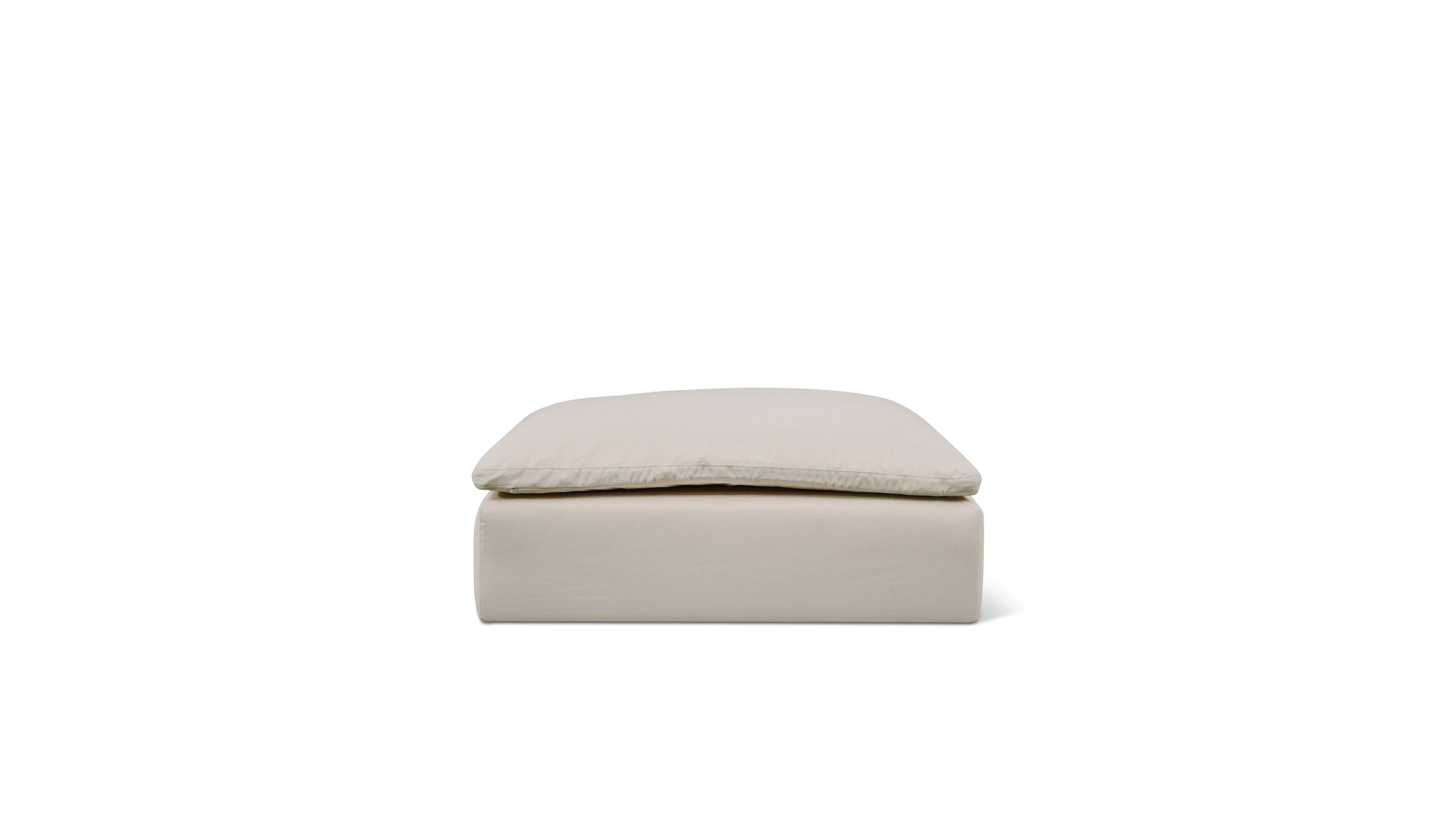 Movie Night™ Outdoor Ottoman, Large, Ivory