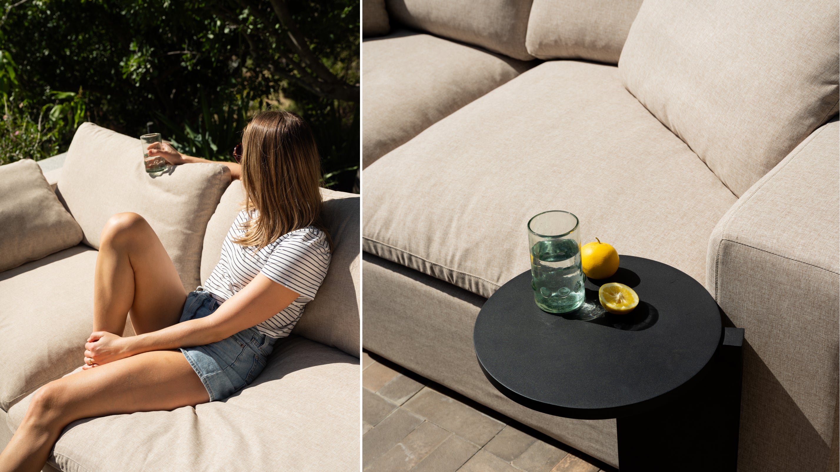 Movie Night Outdoor 2-Piece Modular Sofa - Thumbnail 4