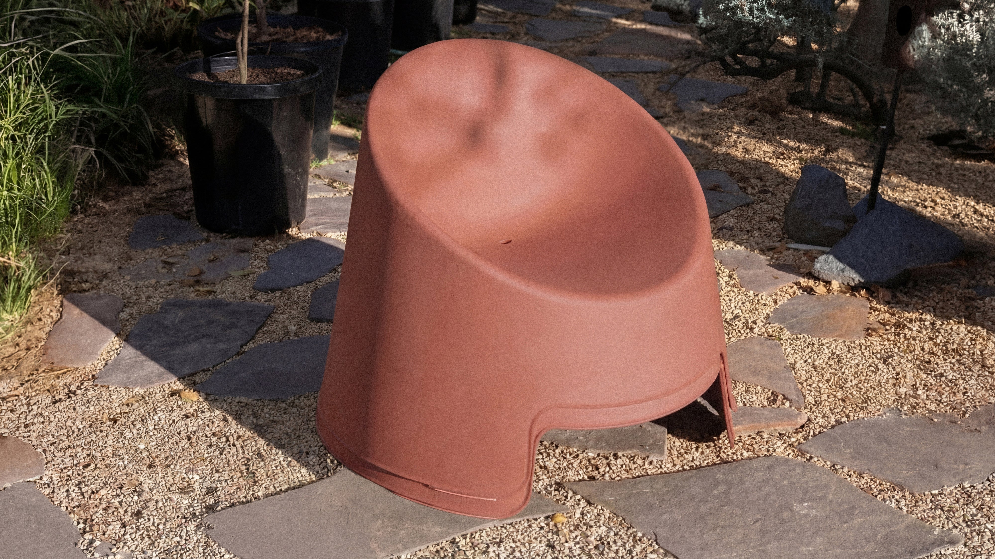 Inner Circle Outdoor Lounge Chair (Set of Two), Cinnamon