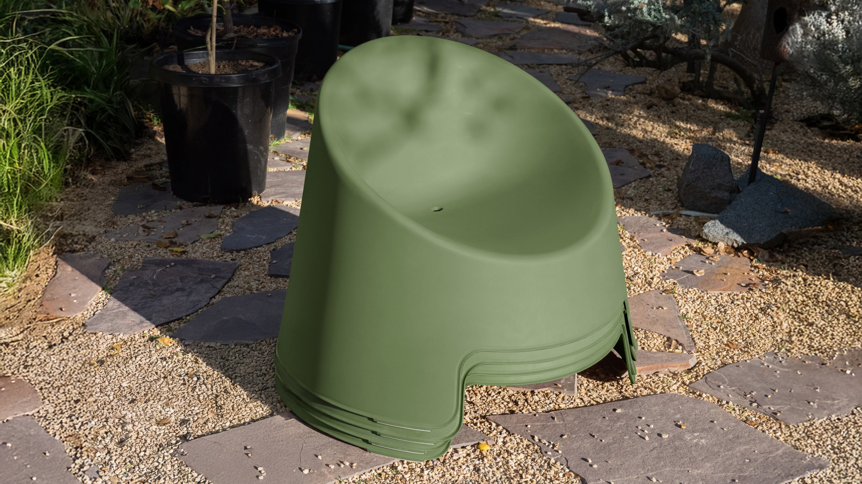 Inner Circle Outdoor Lounge Chair (Set of Two), Matcha