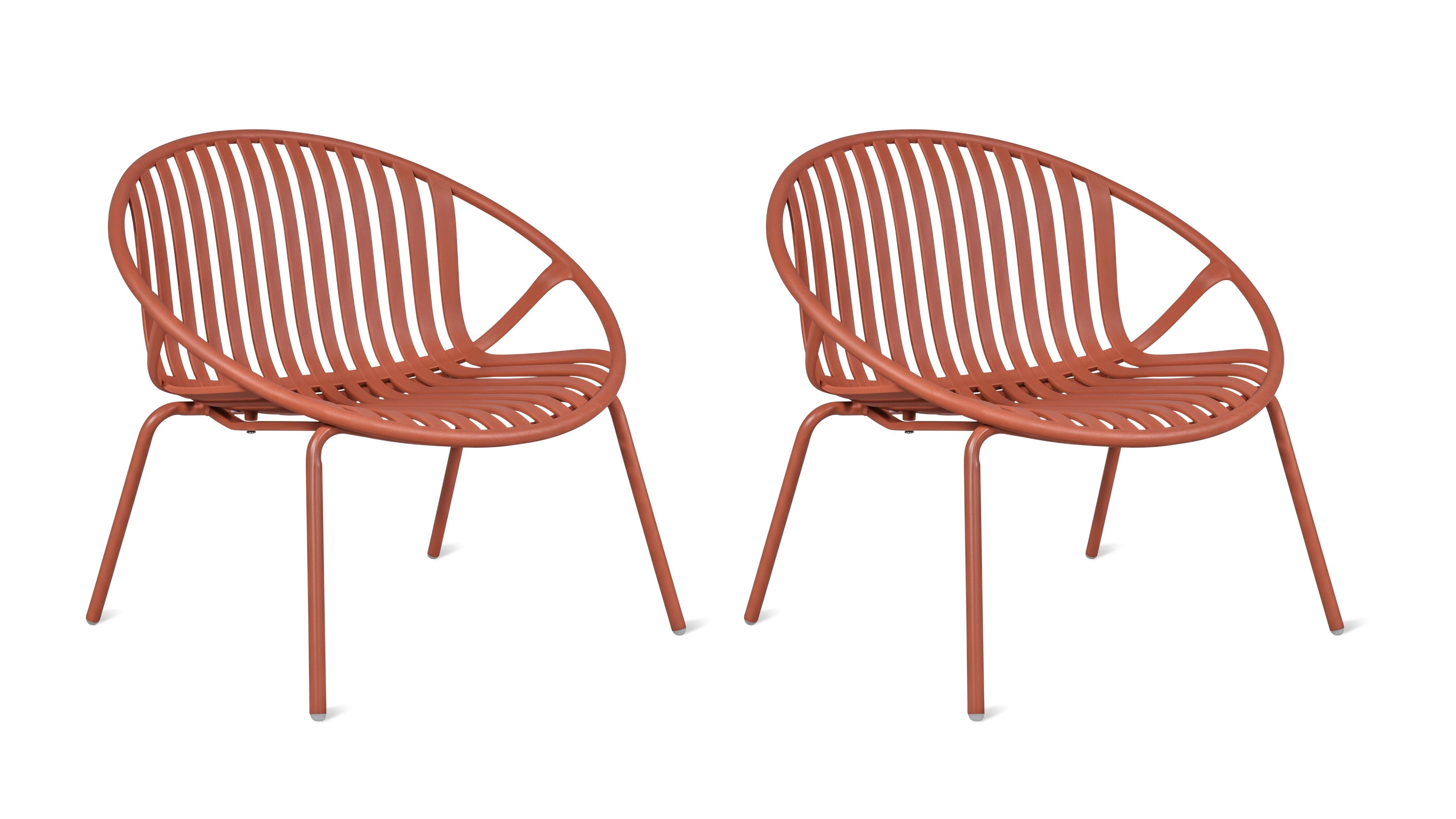 Golden Hour Outdoor Lounge Chair (Set of Two), Cinnamon